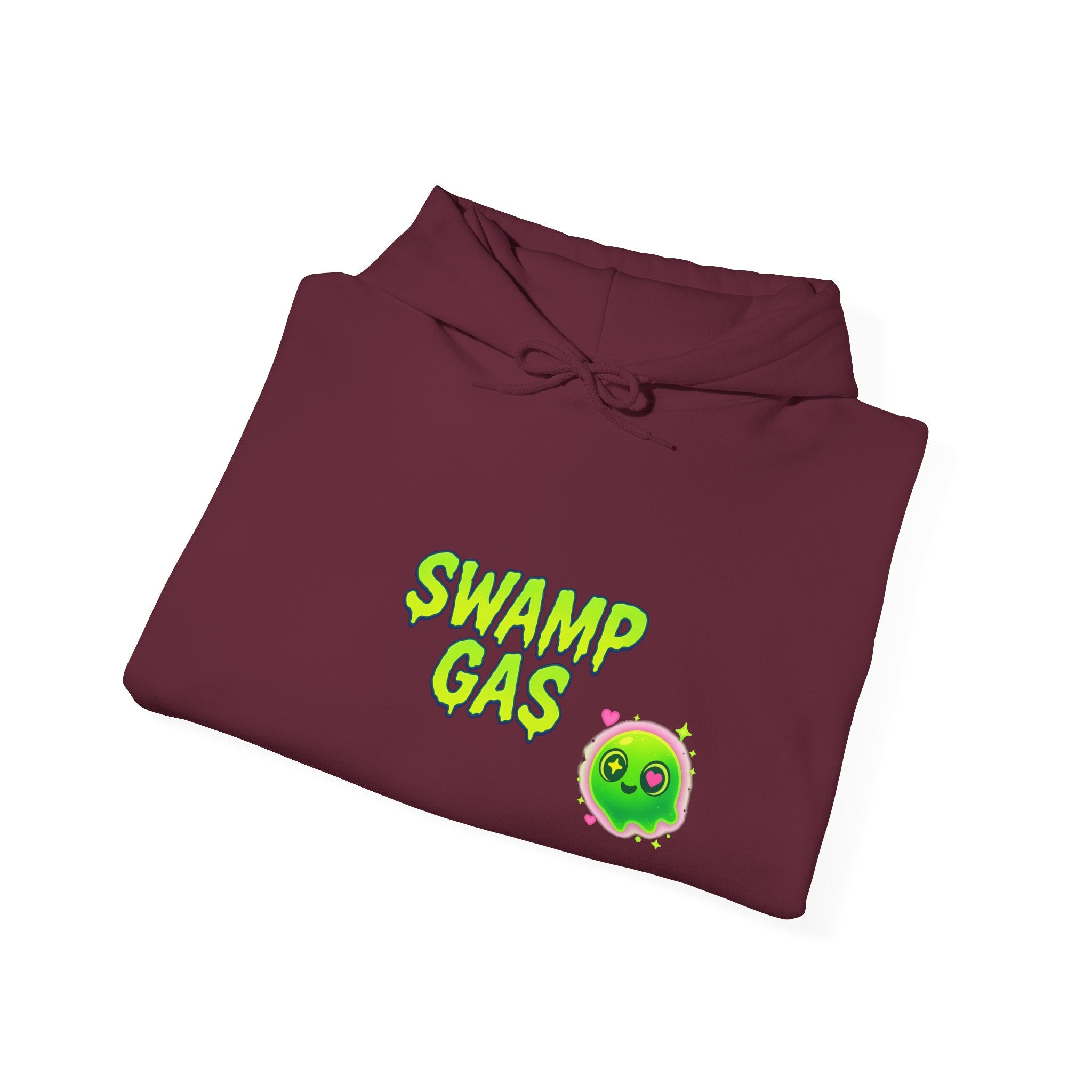 Cute Swamp Gas Hoodie, Unisex Sweatshirt, Gamer Gift, Green Slime Hoodie, Fun Casual Outfit, Halloween Costume