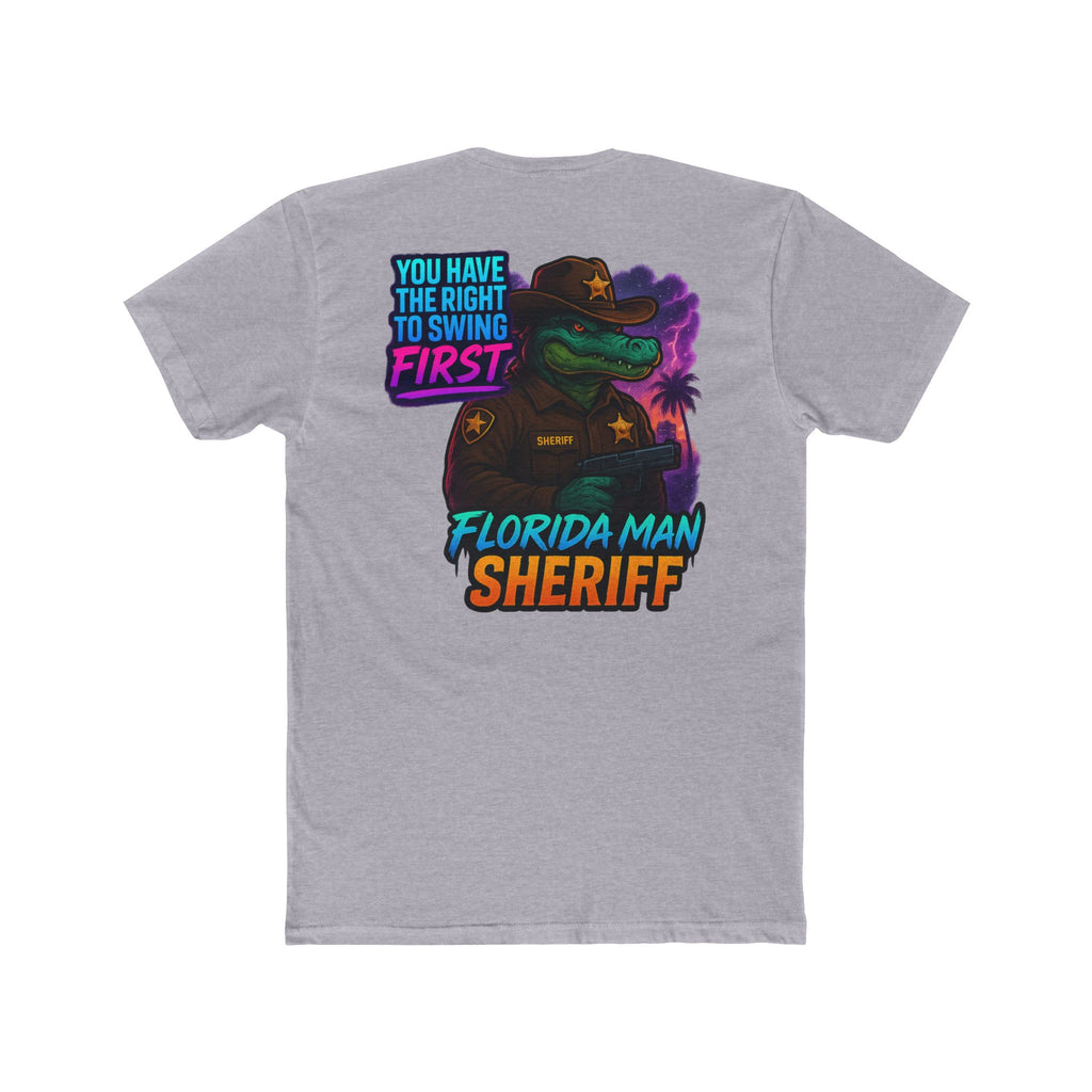 Florida Man Sheriff T-Shirt, Fun Graphic Tee, Quirky Humor Shirt, Gift for Law Enforcement Lovers, Casual Wear, Birthday Present