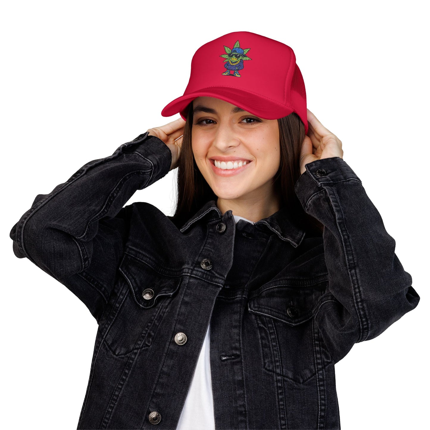 Cool Embroidered Foam Trucker Hat for Trendsetters, Everyday Style, Gift for Him, Outdoor Activities, Unique Streetwear