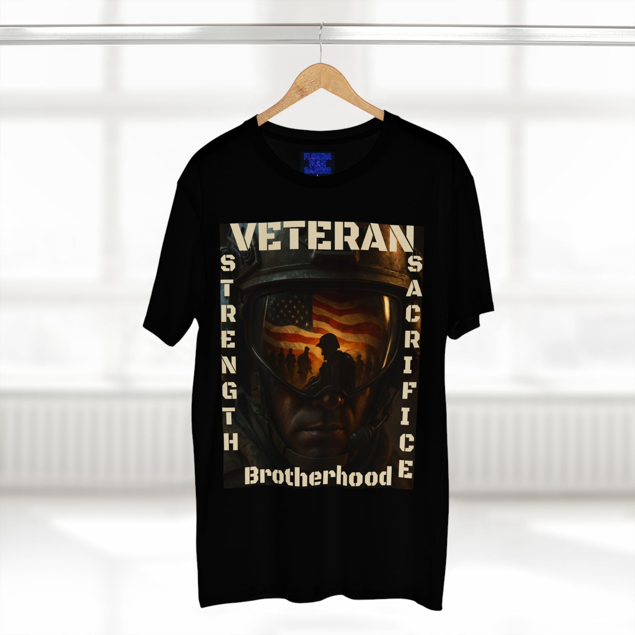 Veteran T‑Shirt – "Brotherhood: Strength, Sacrifice" Patriotic Soldier Tribute Tee