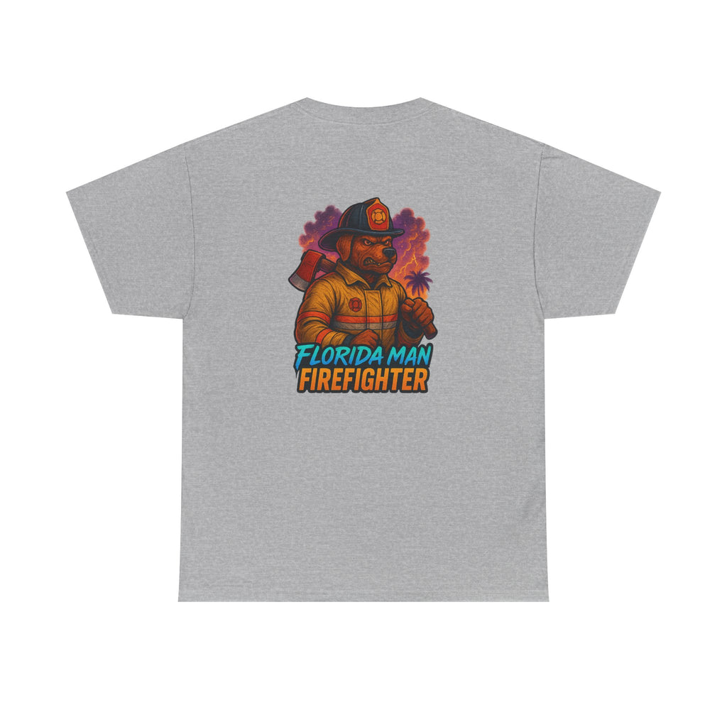 Gaming Tee - Florida Man Blaze Firefighter Gator