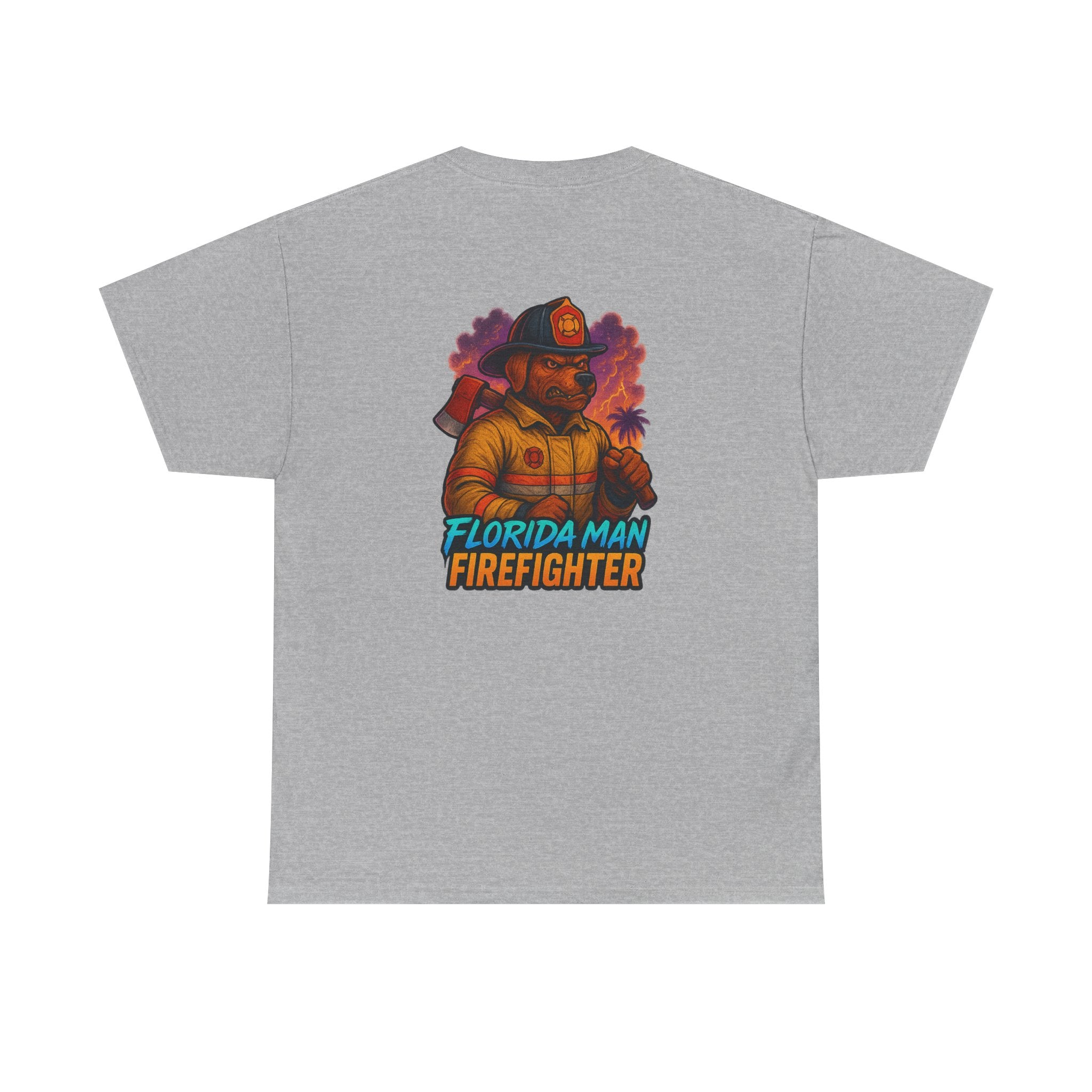 Gaming Tee - Florida Man Blaze Firefighter Gator