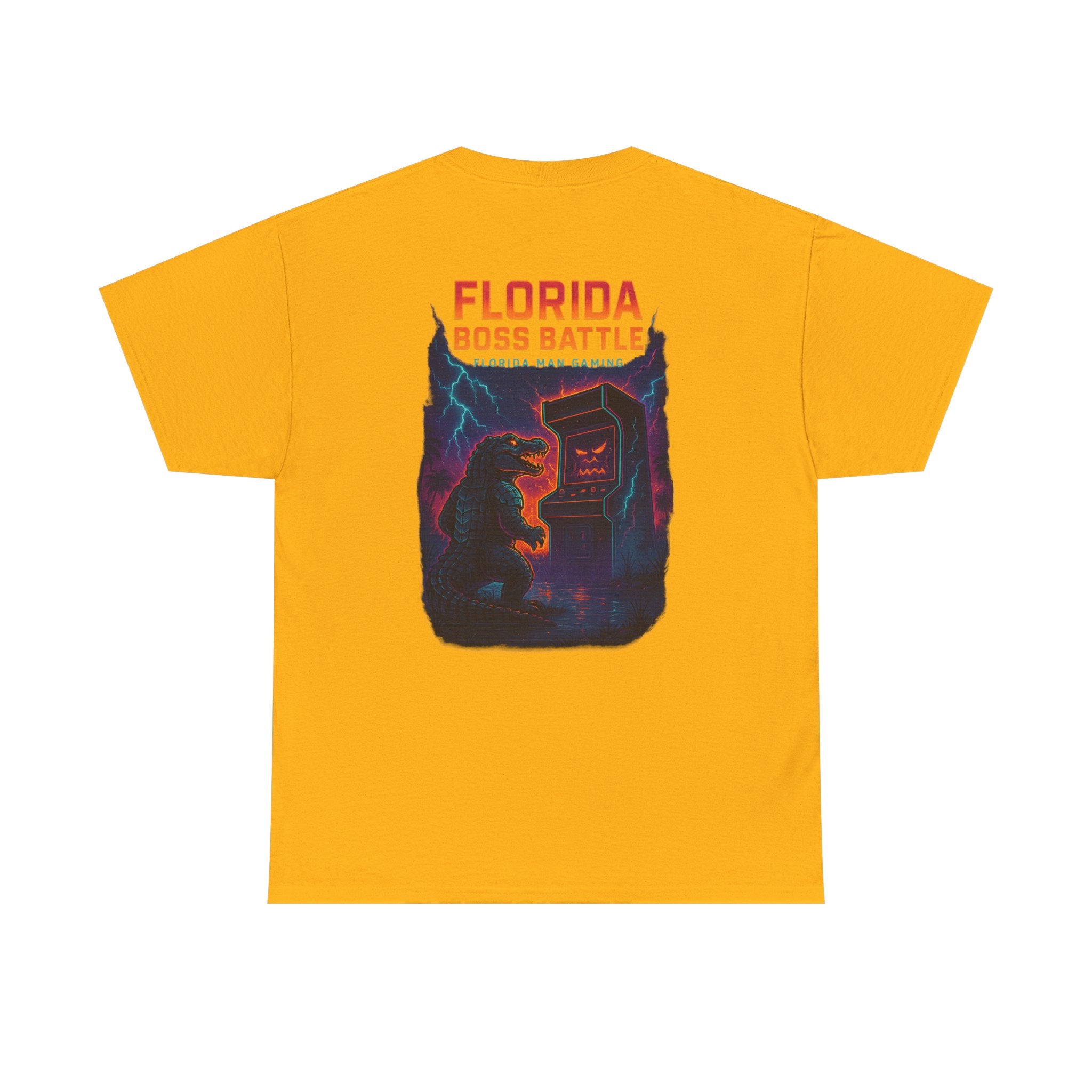 Florida Boss Battle Gaming Tee - Fun Unisex Cotton Shirt, Unique Graphic T-Shirt, Gift for Gamers, Casual Wear, Gaming Merchandise
