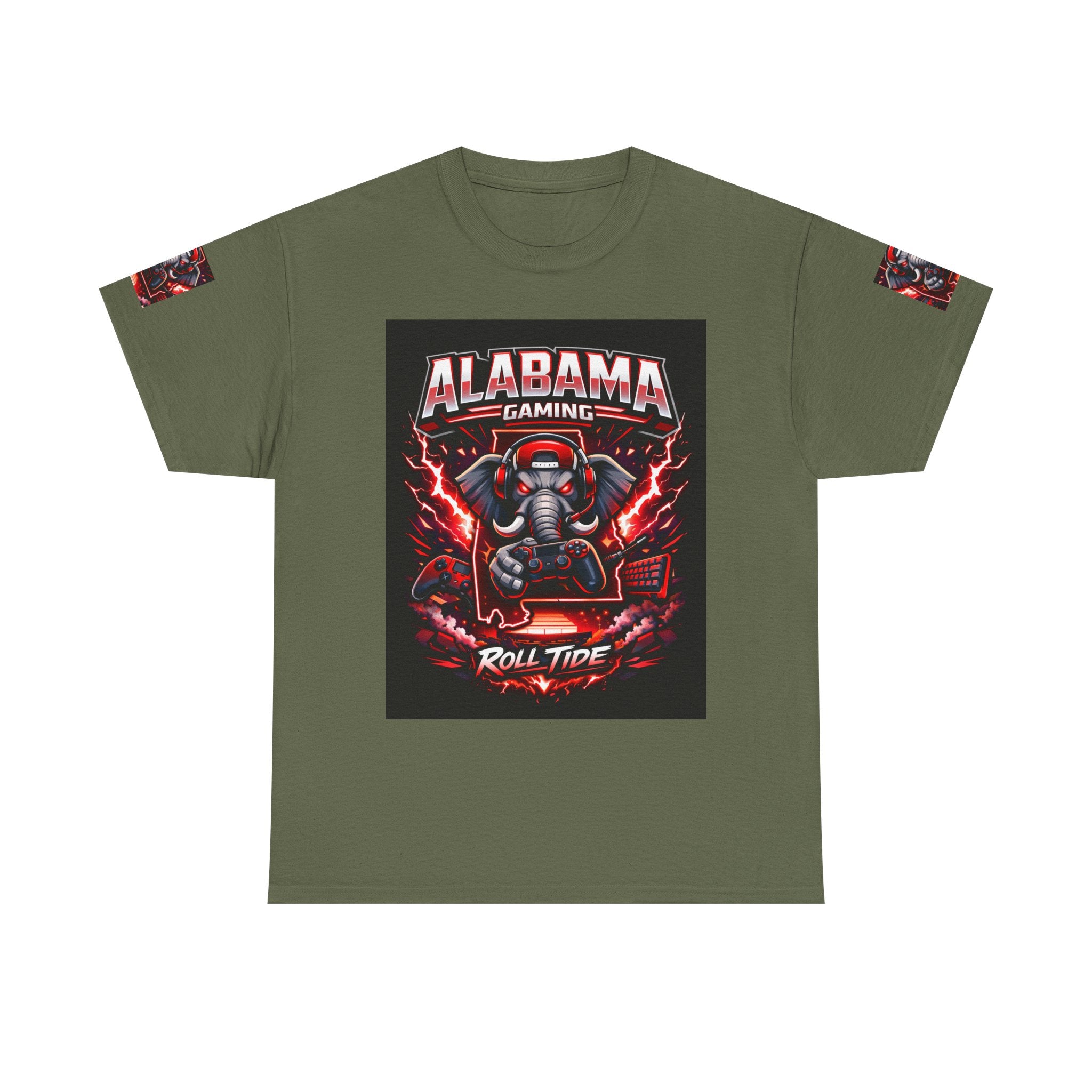 Alabama Gaming Tee — 'Roll Tide' Elephant Gamer Graphic Shirt