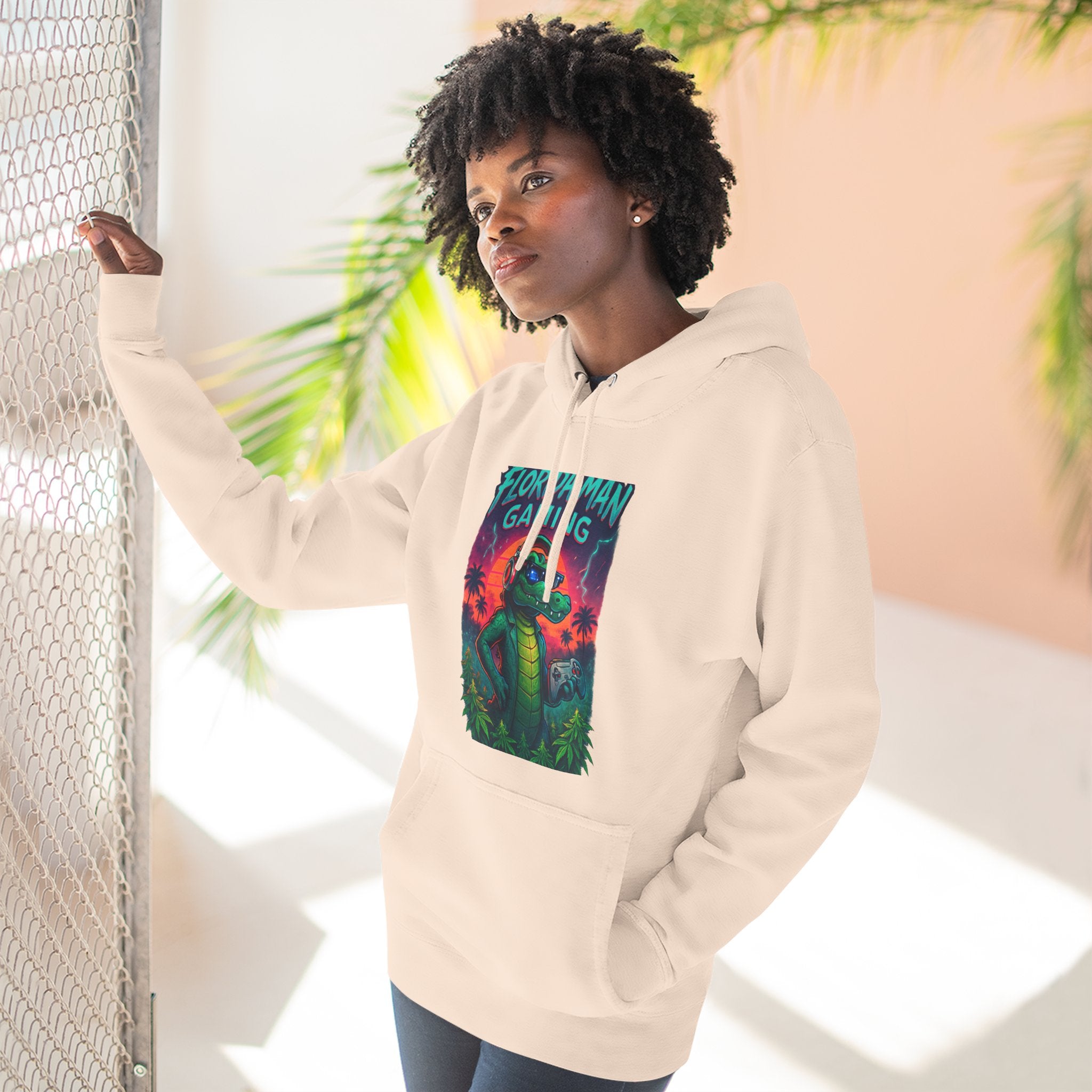 Gamer Fleece Hoodie - Cozy Dragon Design, Perfect for Gaming Sessions, Gifts for Gamers, Casual Wear, Fun Streetwear