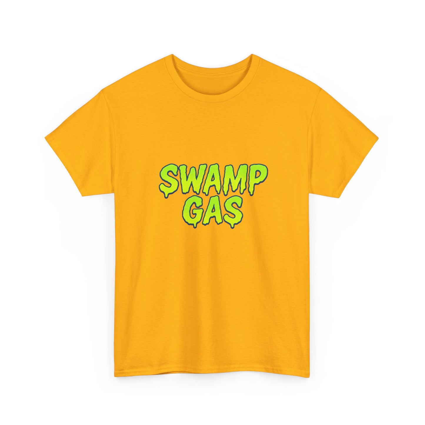 Neon Green Blob Unisex Tee - Cute Cartoonish Design with Hearts and Stars