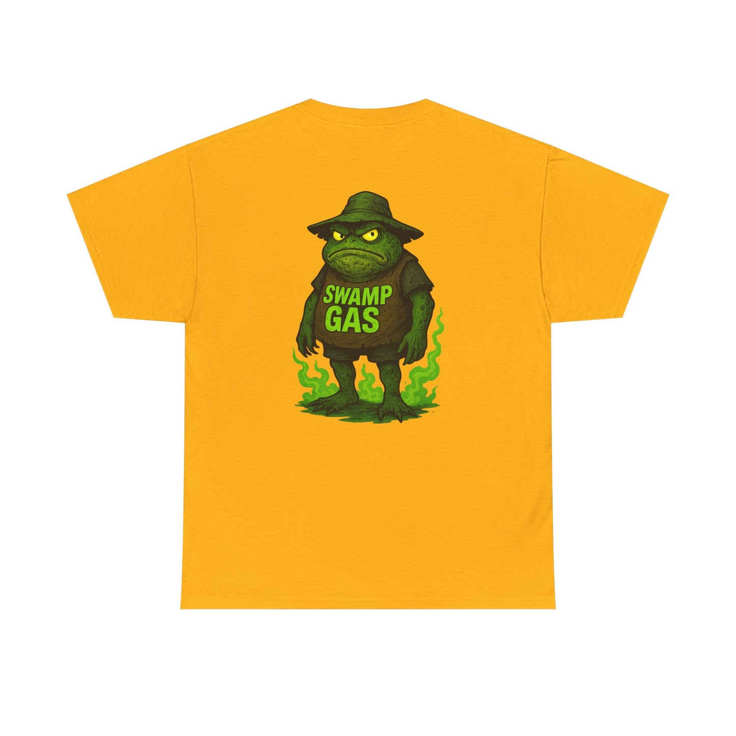 Swamp Gas Unisex Heavy Cotton Tee - Fun Graphic T-Shirt for Festivals, Parties, Gifts, Casual Wear, Retro Style