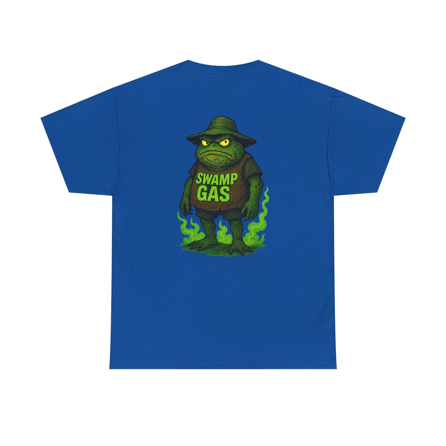 Swamp Gas Unisex Heavy Cotton Tee - Fun Graphic T-Shirt for Festivals, Parties, Gifts, Casual Wear, Retro Style