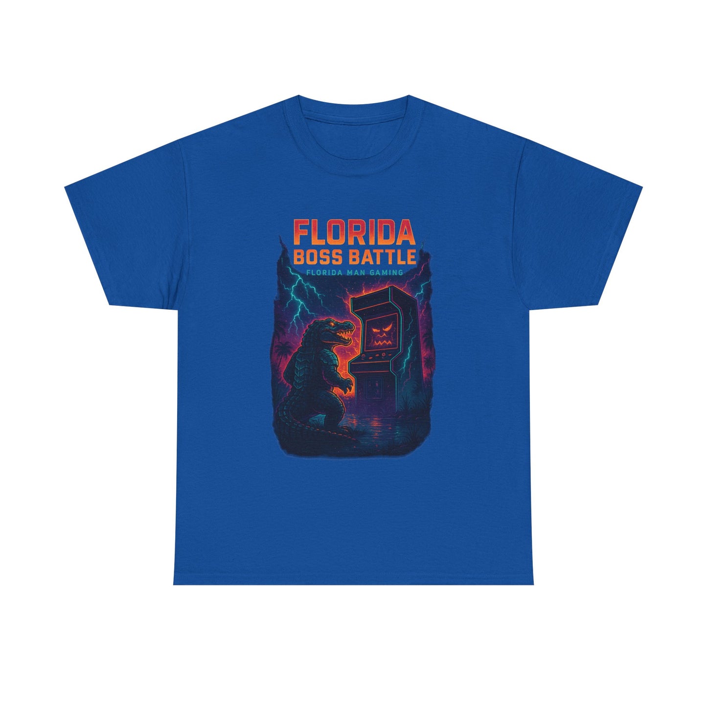 Florida Boss Battle Tee - Unisex Gaming Shirt, Retro Video Game T-Shirt, Gift for Gamers, Cool Casual Wear, Unique Graphic Tee
