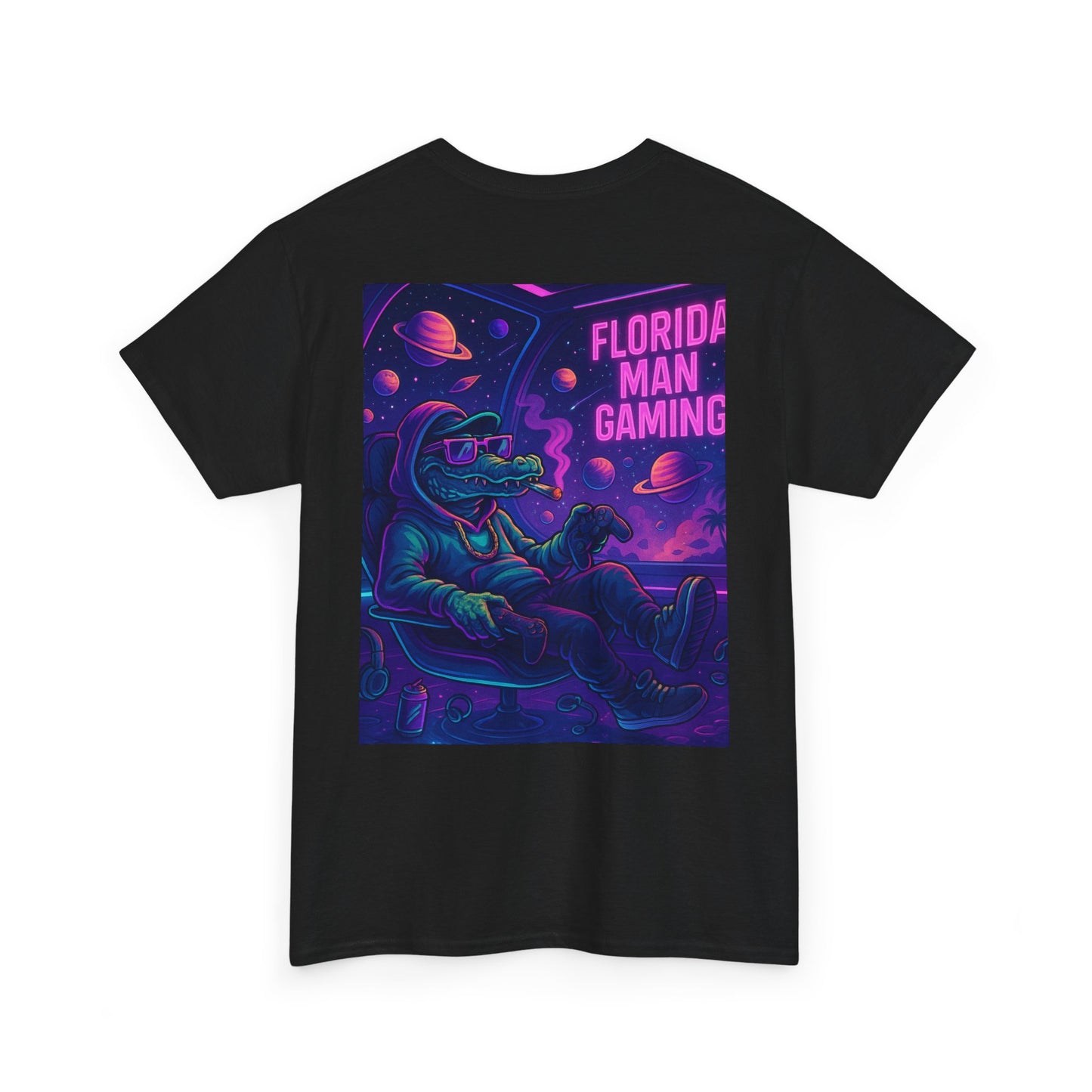 Florida Man Gaming Unisex Cotton Tee, Fun Florida Humor, Gamer Shirt, Unique Gift, Unisex T-shirt