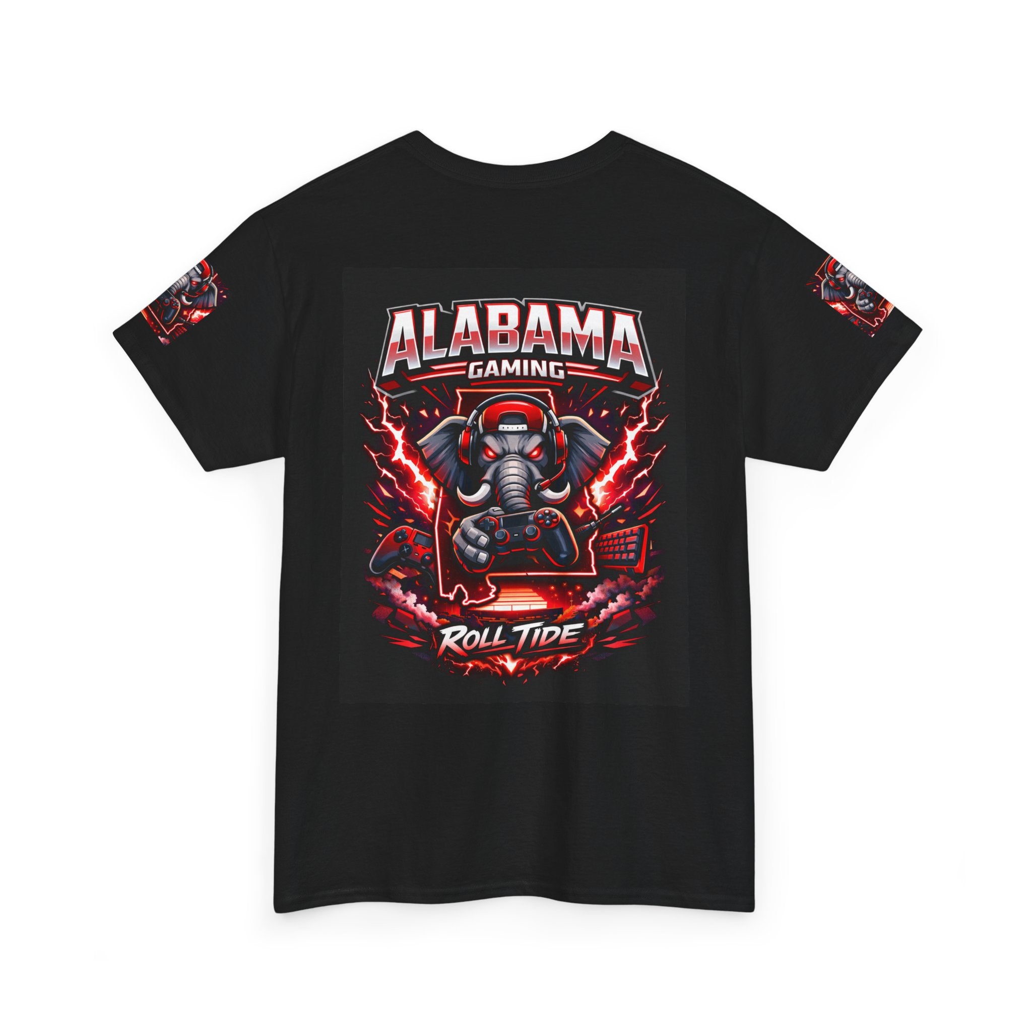 Alabama Gaming Tee — 'Roll Tide' Elephant Gamer Graphic Shirt