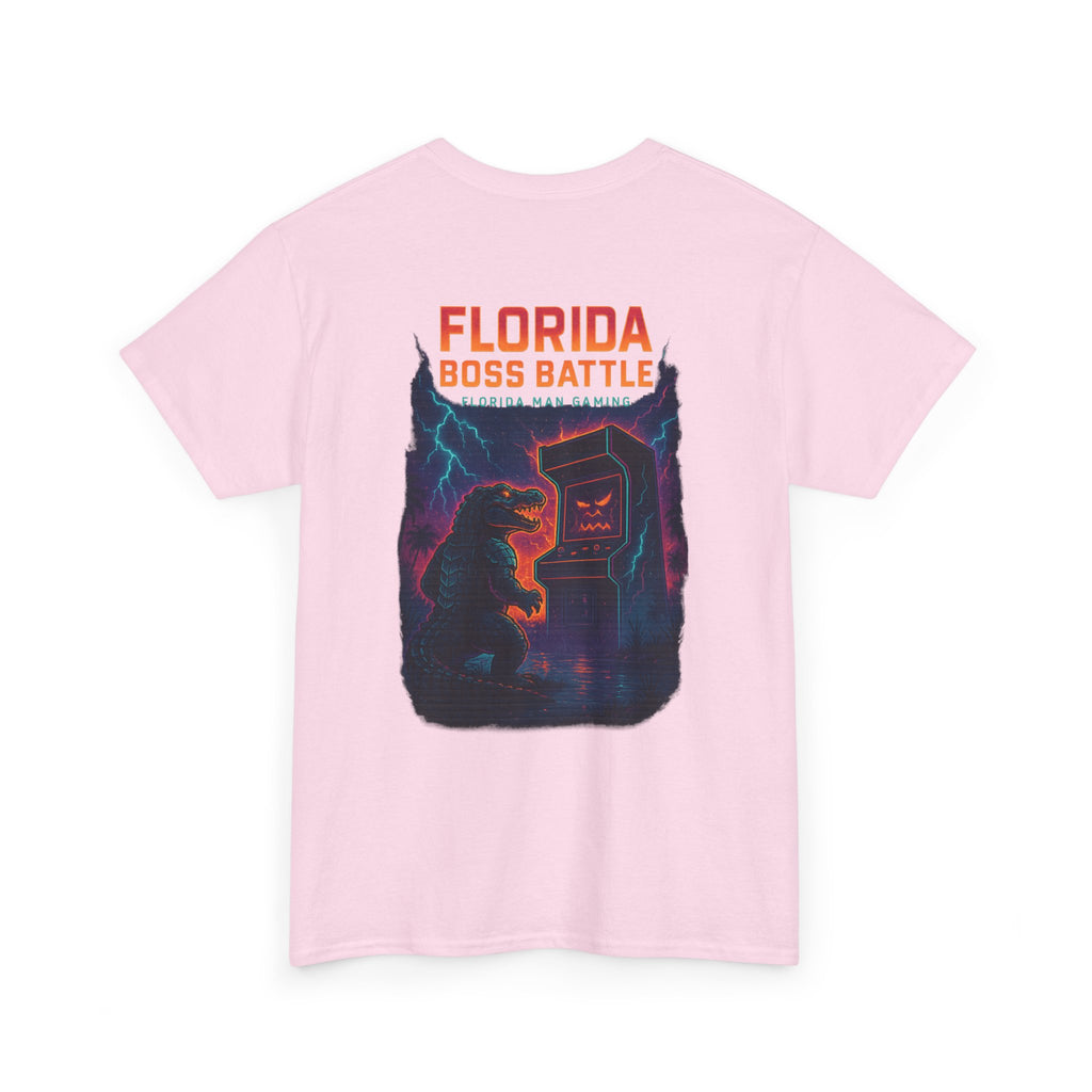 Florida Boss Battle Gaming Tee - Fun Unisex Cotton Shirt, Unique Graphic T-Shirt, Gift for Gamers, Casual Wear, Gaming Merchandise