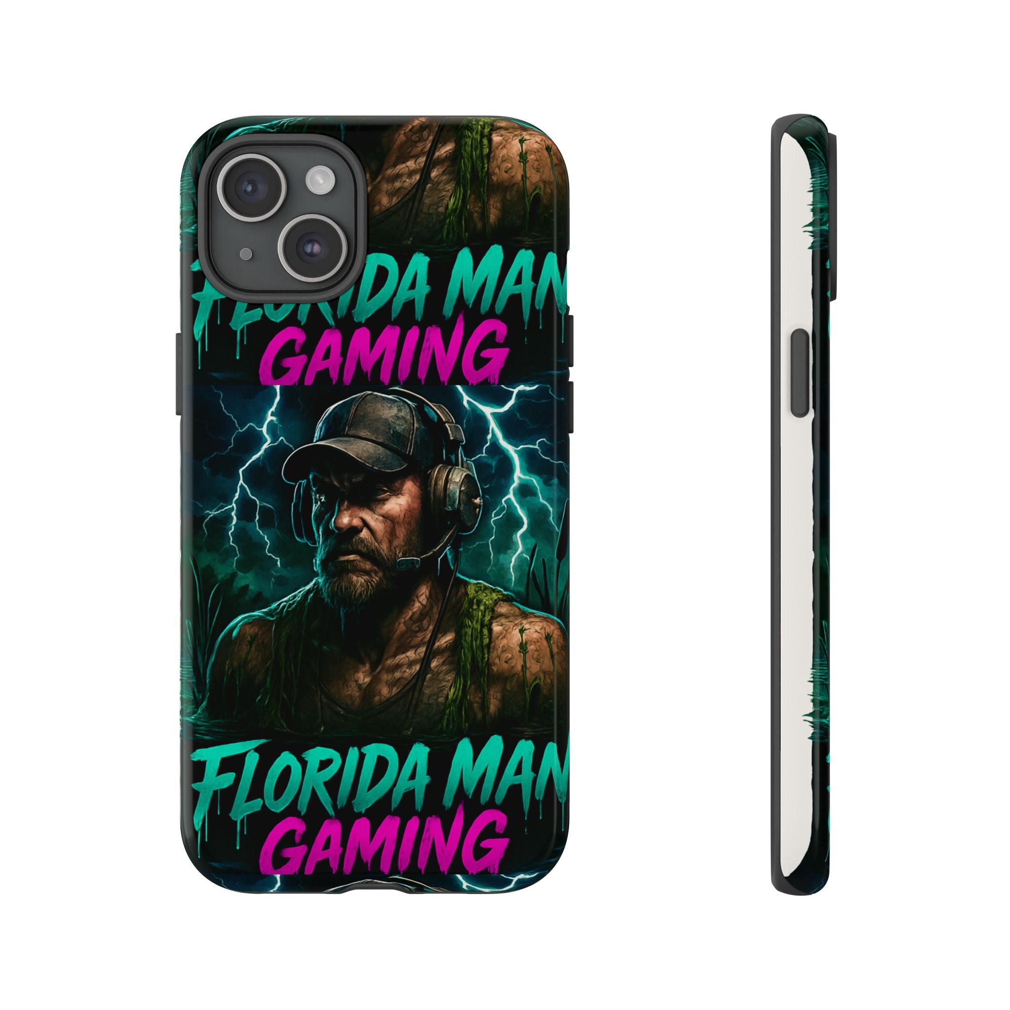 Phone Case - Florida Man Gaming Mascot Rising from the Swamp Tough Case