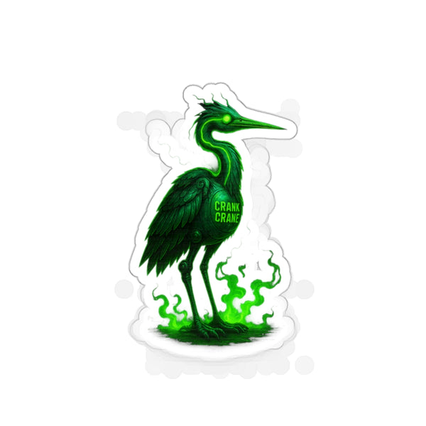 Vibrant Heron Die-Cut Stickers | Unique Sticker Art, Laptop Decor, Gift for Nature Lovers, Green Heron Theme, Eco-Friendly Art
