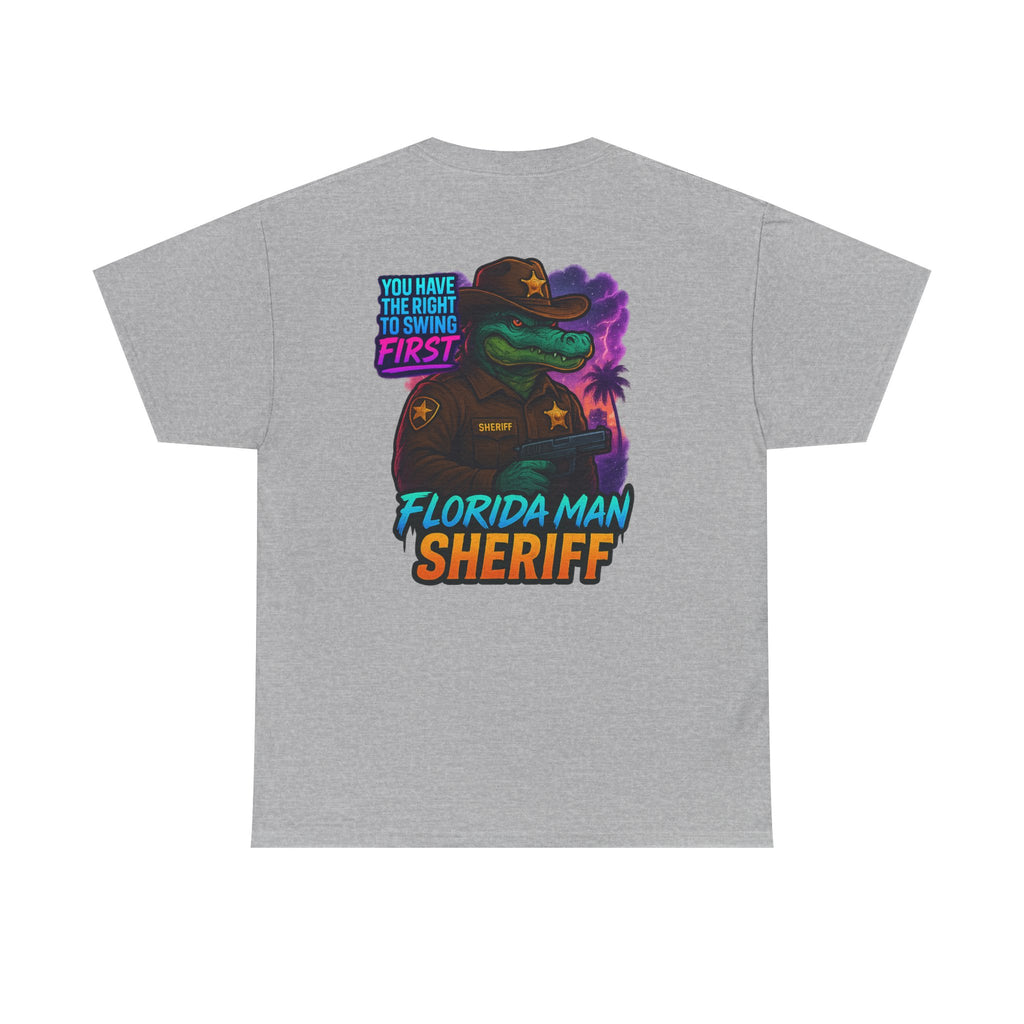 Florida Man Sheriff Tee - Fun Unisex Cotton T-Shirt, Graphic Tee for Florida Lovers, Gift for Dads, Unique Humor Shirt, Casual Wear
