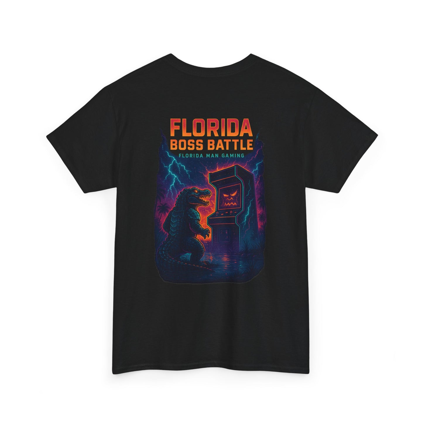 Florida Boss Battle Gaming Tee - Fun Unisex Cotton Shirt, Unique Graphic T-Shirt, Gift for Gamers, Casual Wear, Gaming Merchandise
