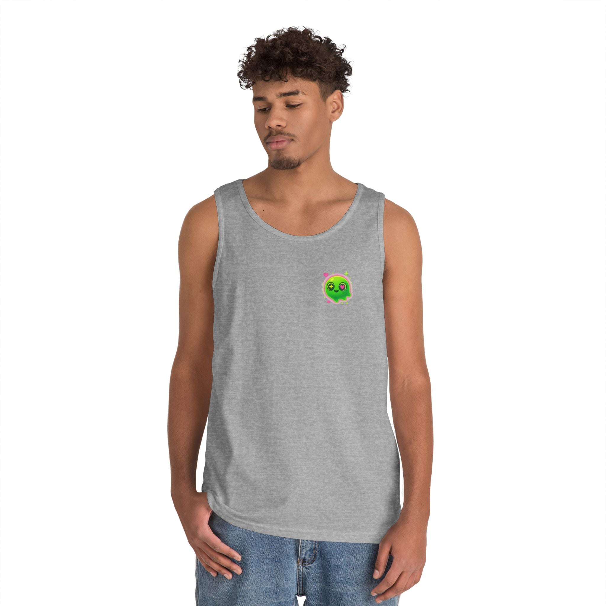 Cute Cartoon Glow-in-the-Dark Tank Top, Summer Outfit, LGBTQ+ Pride Wear, Festival Attire, Funny Gift for Teens, Casual Wear