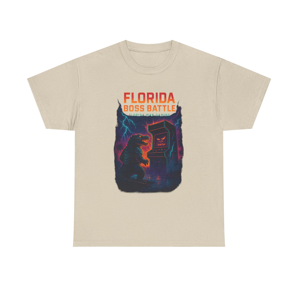 Florida Boss Battle Tee - Unisex Gaming Shirt, Retro Video Game T-Shirt, Gift for Gamers, Cool Casual Wear, Unique Graphic Tee