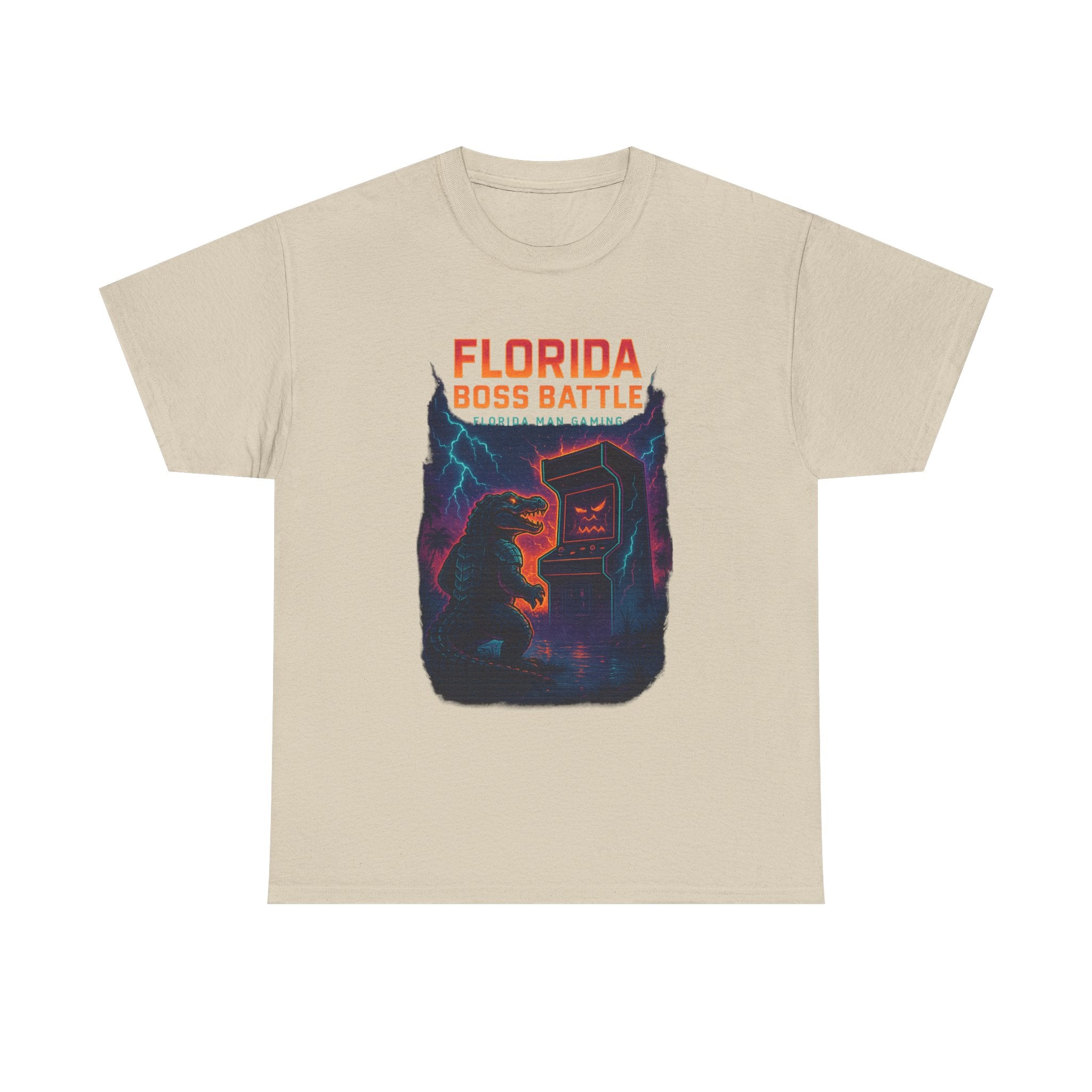 Florida Boss Battle Tee - Unisex Gaming Shirt, Retro Video Game T-Shirt, Gift for Gamers, Cool Casual Wear, Unique Graphic Tee