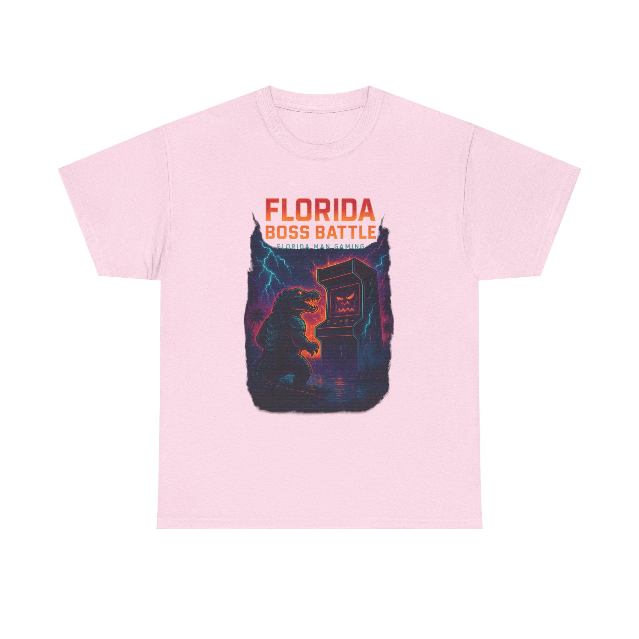 Florida Boss Battle Tee - Unisex Gaming Shirt, Retro Video Game T-Shirt, Gift for Gamers, Cool Casual Wear, Unique Graphic Tee