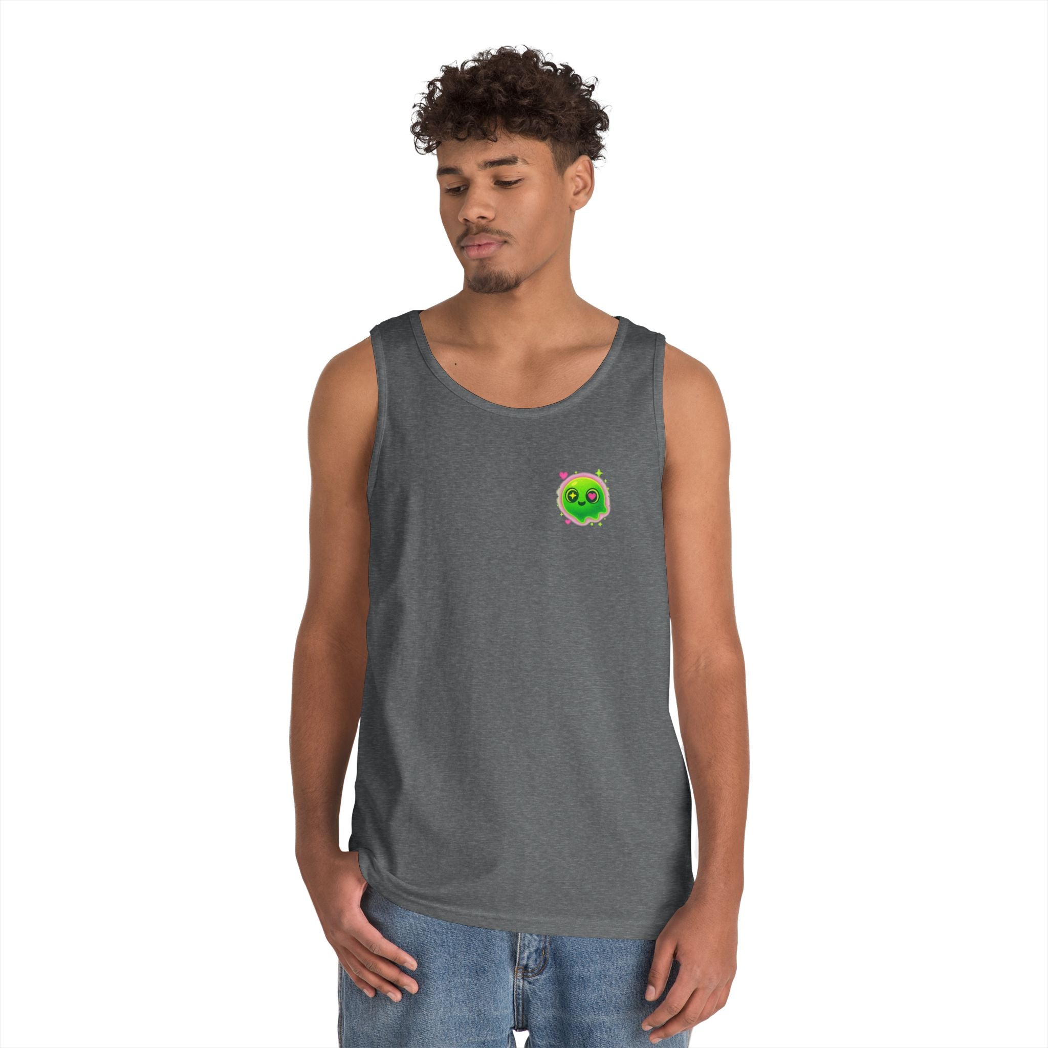 Cute Cartoon Glow-in-the-Dark Tank Top, Summer Outfit, LGBTQ+ Pride Wear, Festival Attire, Funny Gift for Teens, Casual Wear