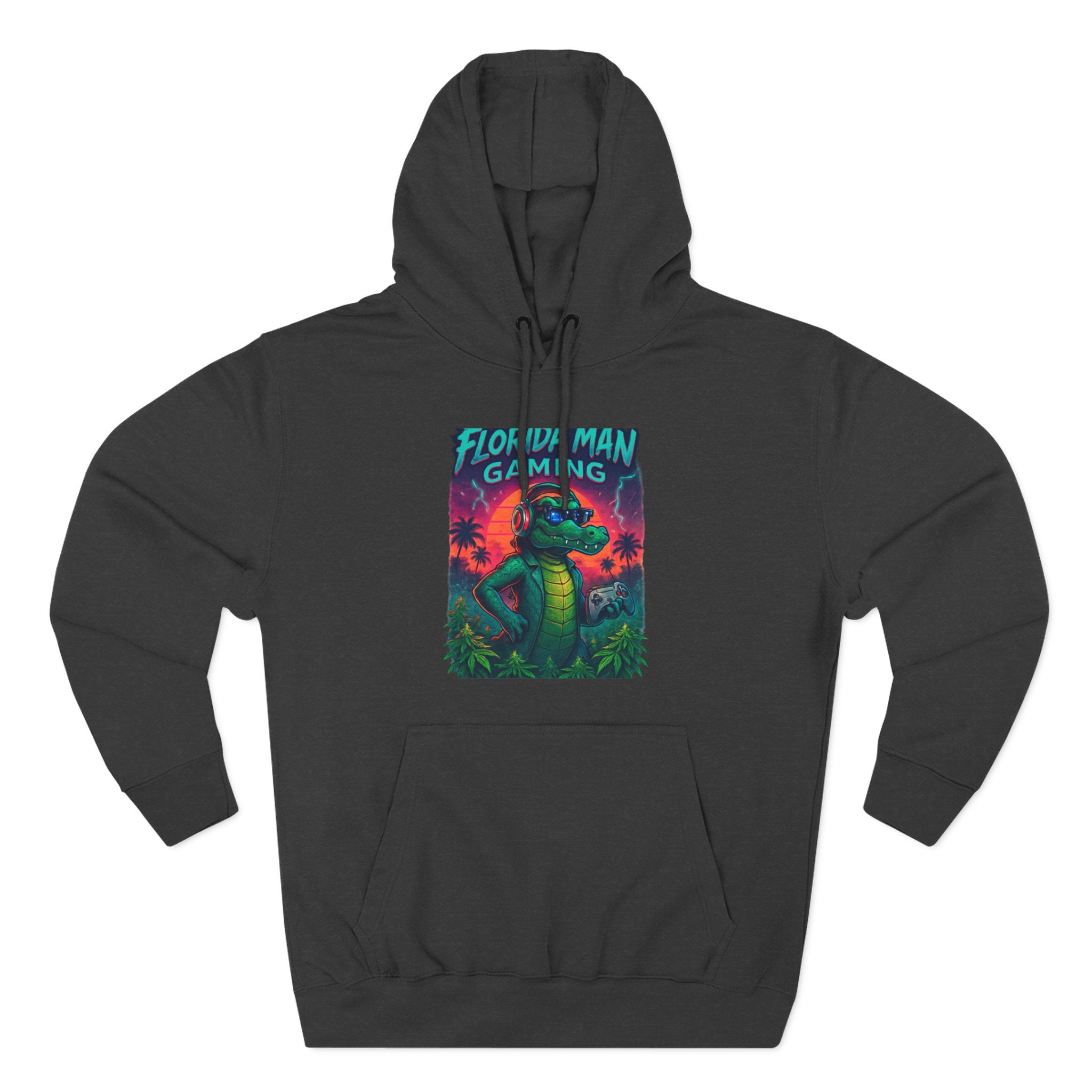 Gamer Fleece Hoodie - Cozy Dragon Design, Perfect for Gaming Sessions, Gifts for Gamers, Casual Wear, Fun Streetwear