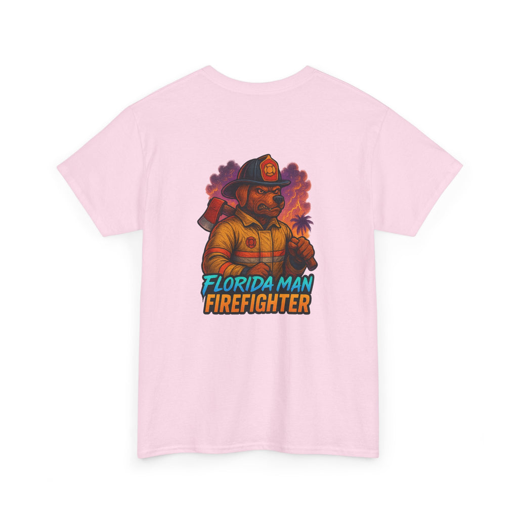 Gaming Tee - Florida Man Blaze Firefighter Gator