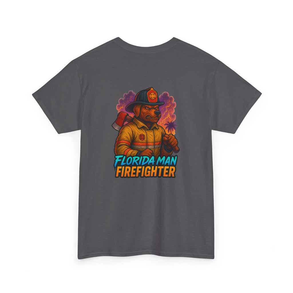 Gaming Tee - Florida Man Blaze Firefighter Gator
