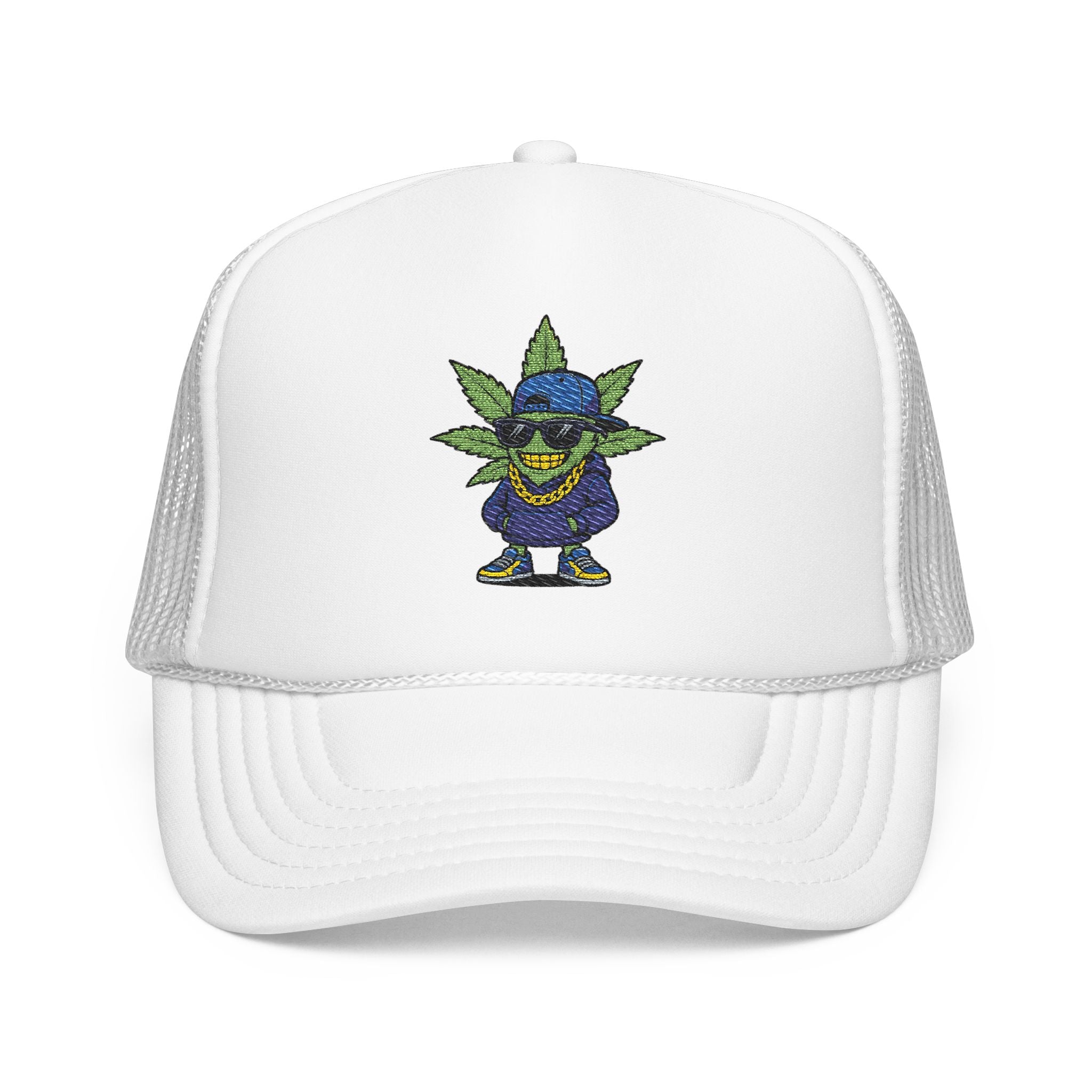 Cool Embroidered Foam Trucker Hat for Trendsetters, Everyday Style, Gift for Him, Outdoor Activities, Unique Streetwear