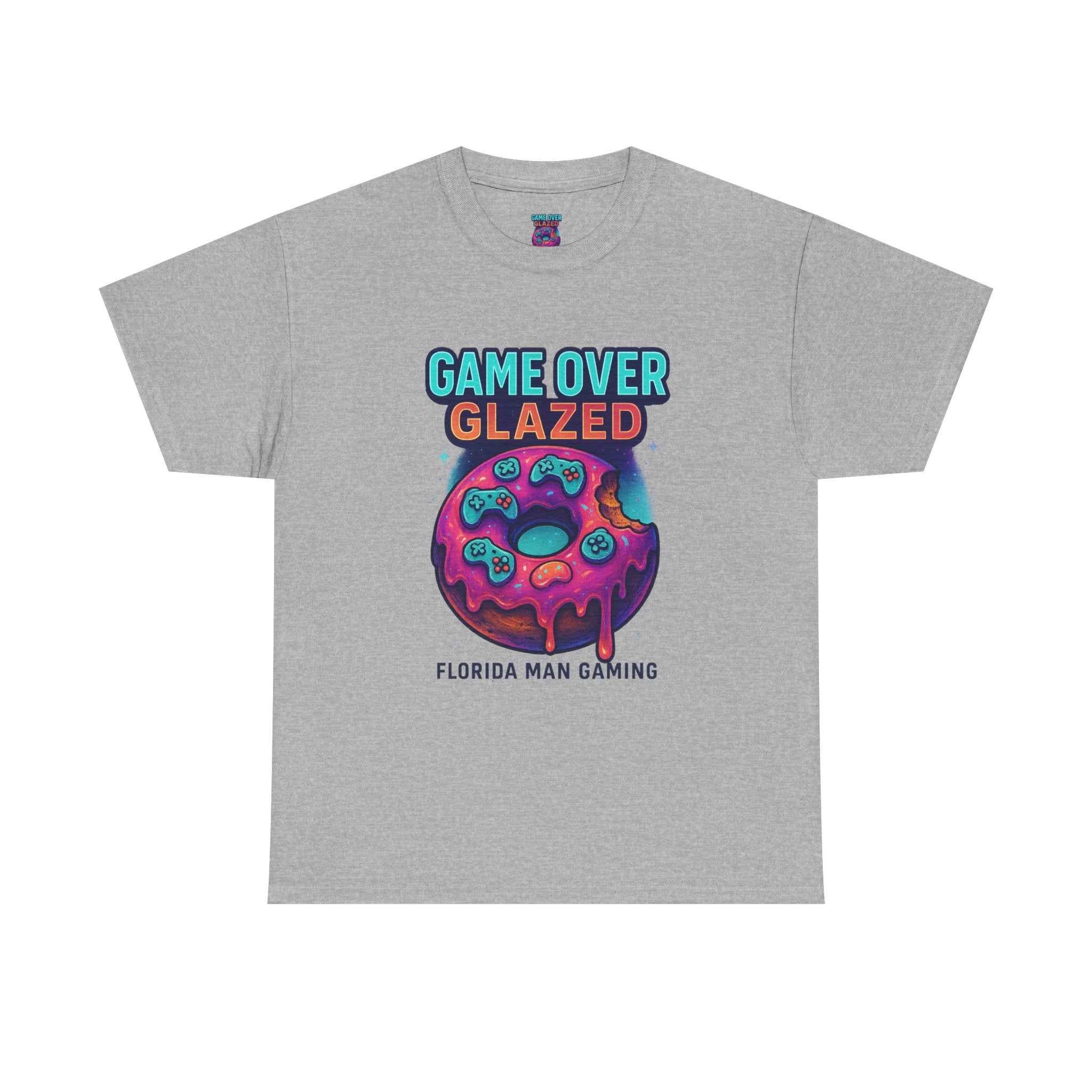 Gaming Graphic Tee for Retro Fun Lovers, Perfect for Gifts, Casual Wear, Gaming Events, Game Over Design