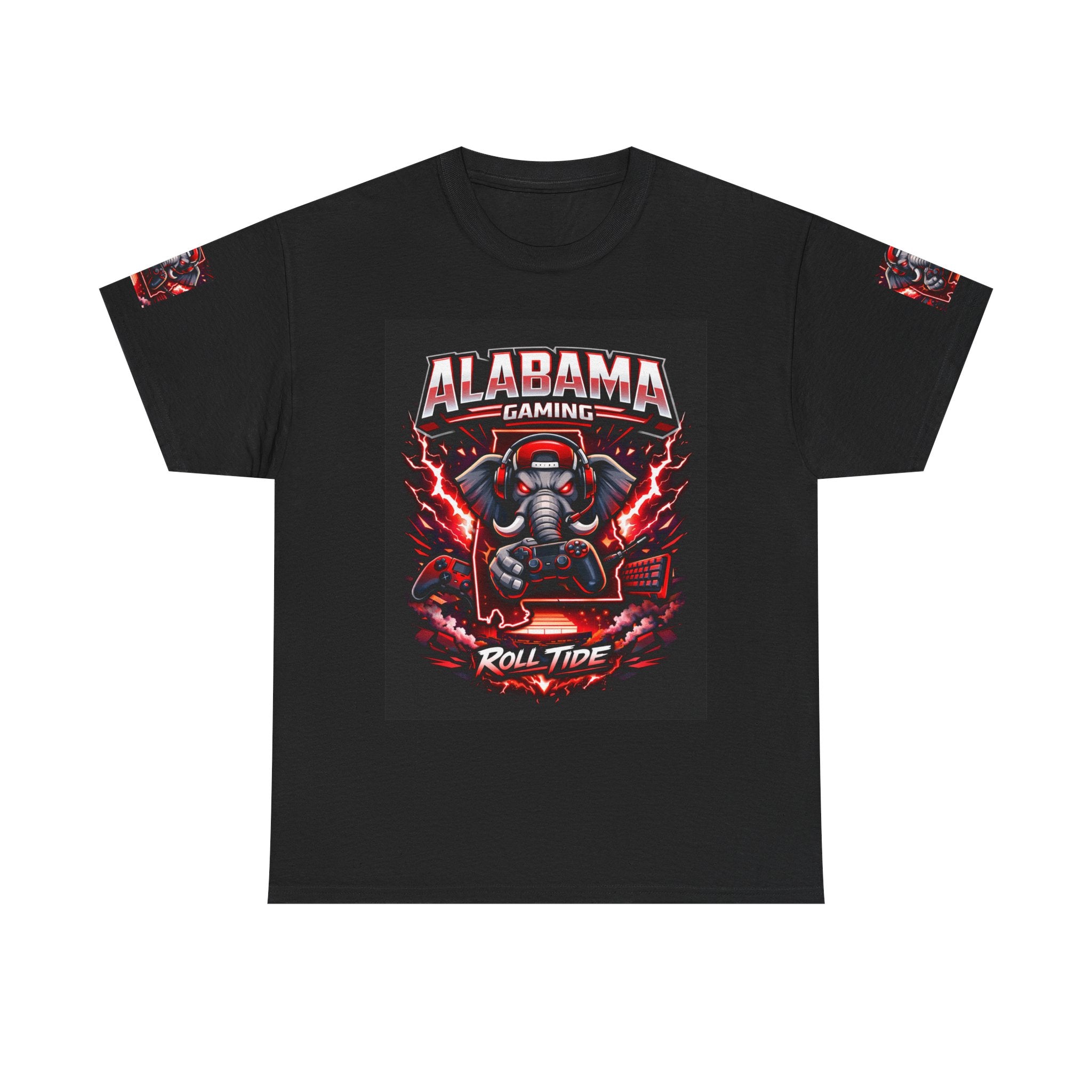 Alabama Gaming Tee — 'Roll Tide' Elephant Gamer Graphic Shirt