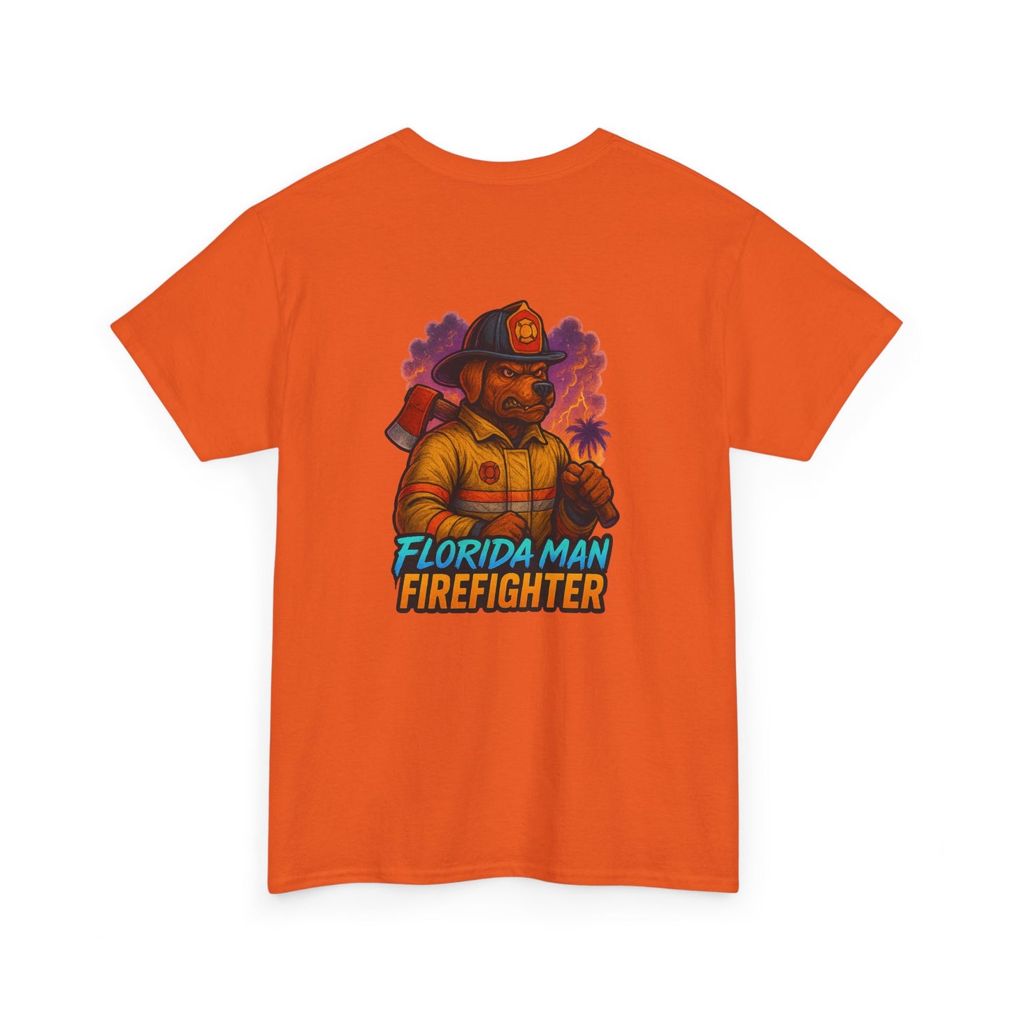 Gaming Tee - Florida Man Blaze Firefighter Gator