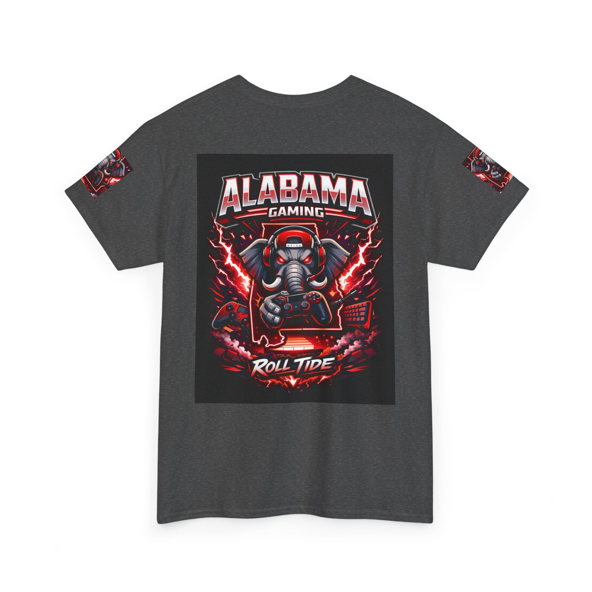 Alabama Gaming Tee — 'Roll Tide' Elephant Gamer Graphic Shirt