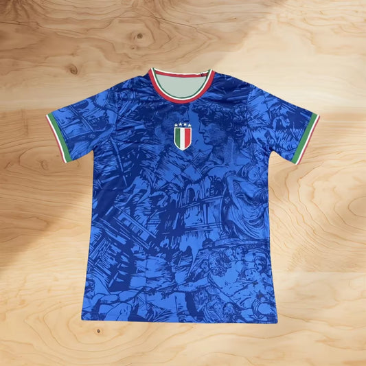 2526 Classic New Italian Special Edition National Team Thai Edition Kids/Adults Jerseys Short Sleeves Training Football Quick