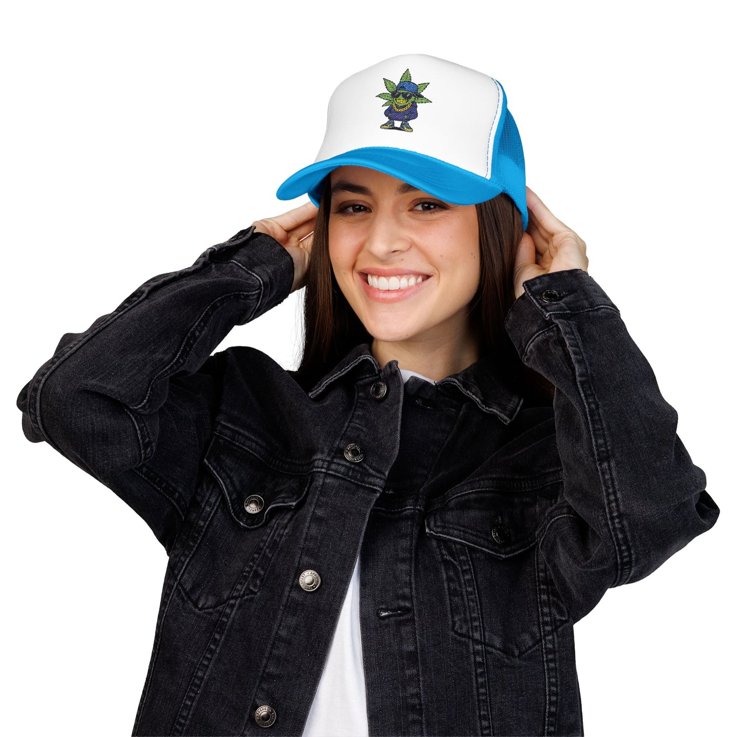 Cool Embroidered Foam Trucker Hat for Trendsetters, Everyday Style, Gift for Him, Outdoor Activities, Unique Streetwear