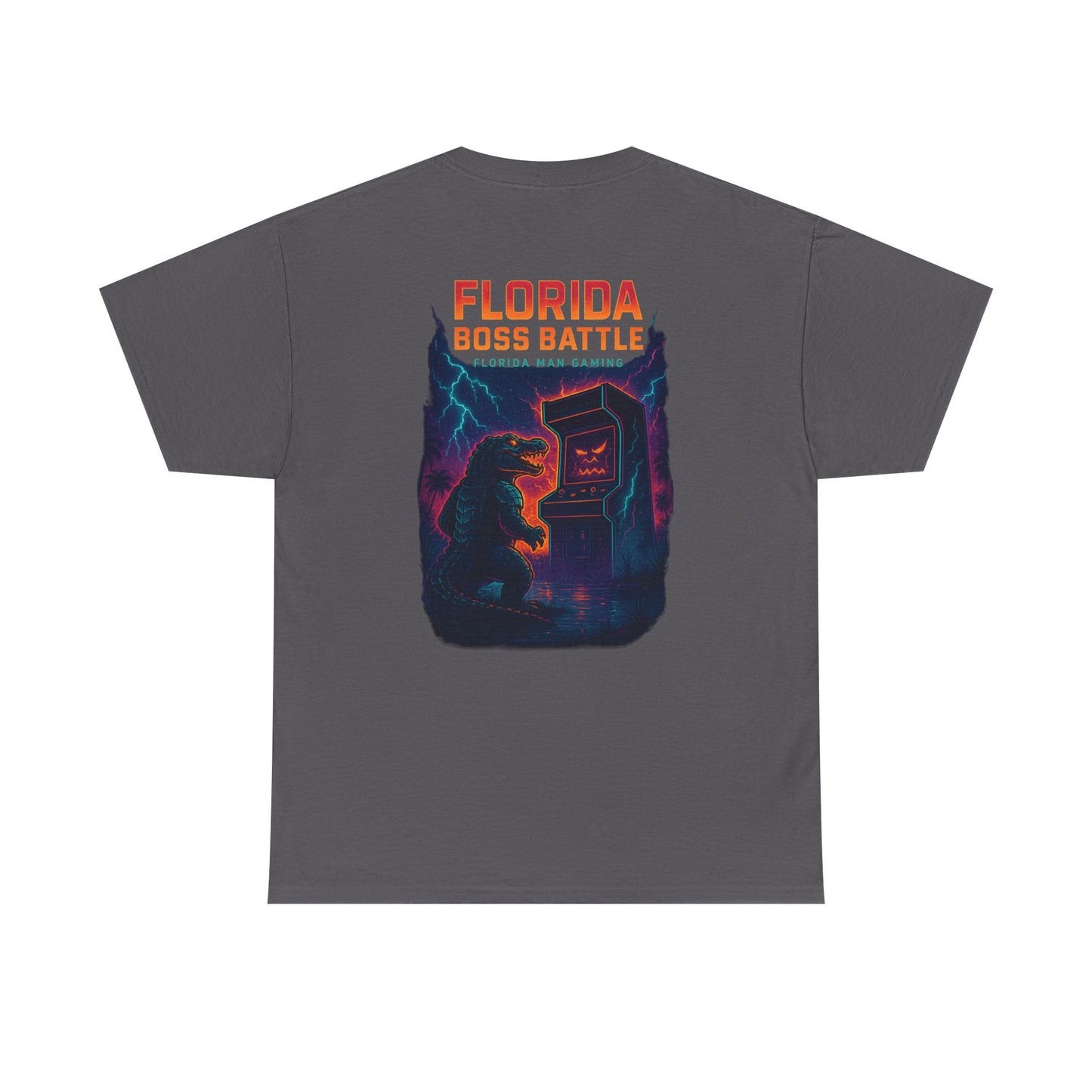 Florida Boss Battle Gaming Tee - Fun Unisex Cotton Shirt, Unique Graphic T-Shirt, Gift for Gamers, Casual Wear, Gaming Merchandise