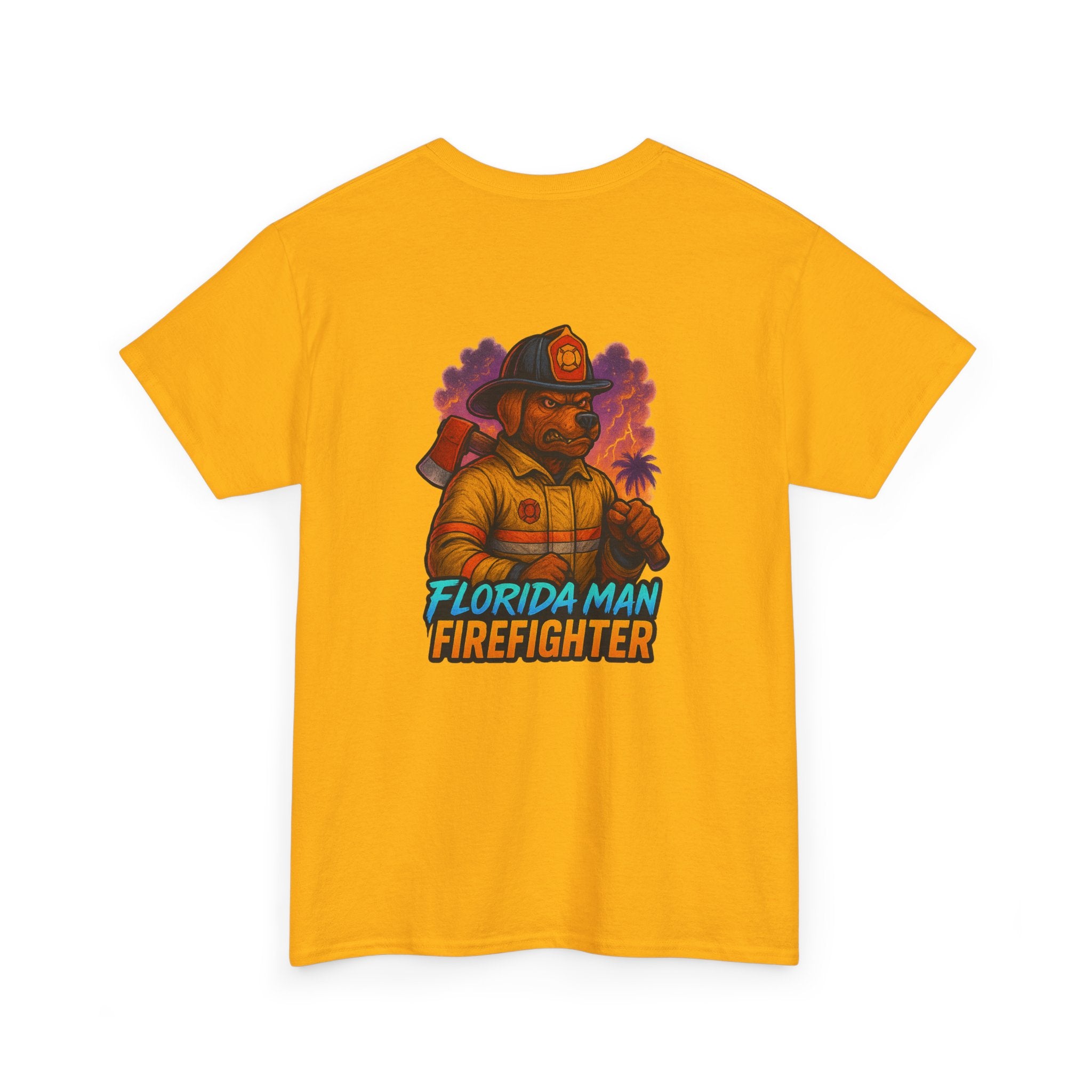 Gaming Tee - Florida Man Blaze Firefighter Gator