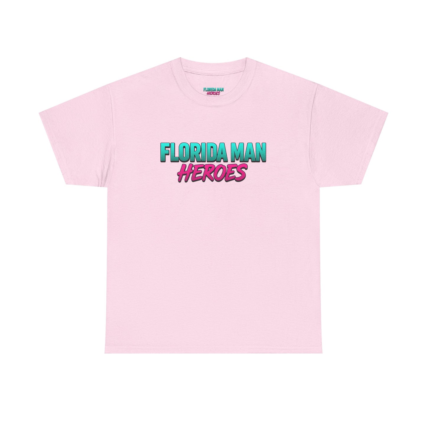 Florida Man Heroes Unisex Heavy Cotton Tee, Motivational Graphic Shirt, Humor Tee, Casual Summer Wear, Gift for Friends, Summer Vibes