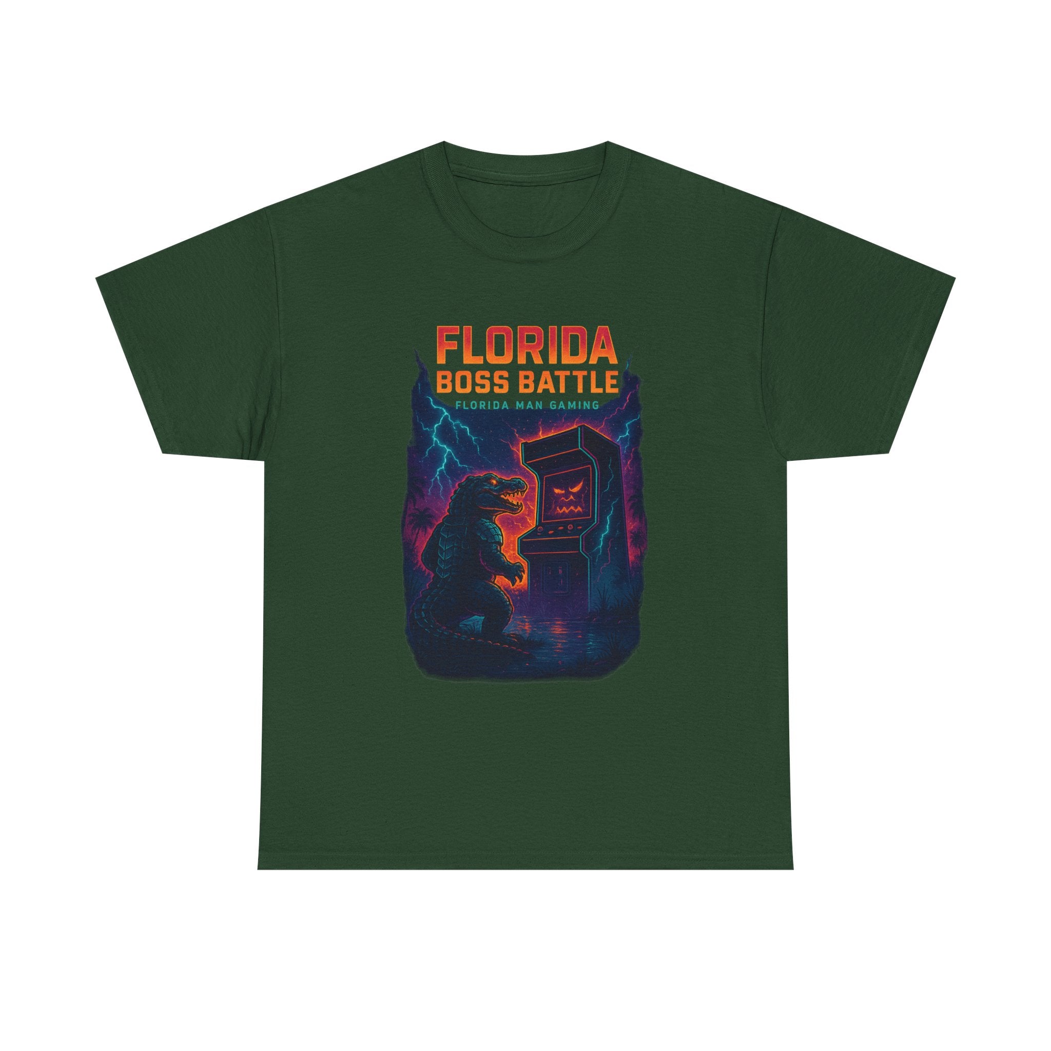 Florida Boss Battle Tee - Unisex Gaming Shirt, Retro Video Game T-Shirt, Gift for Gamers, Cool Casual Wear, Unique Graphic Tee