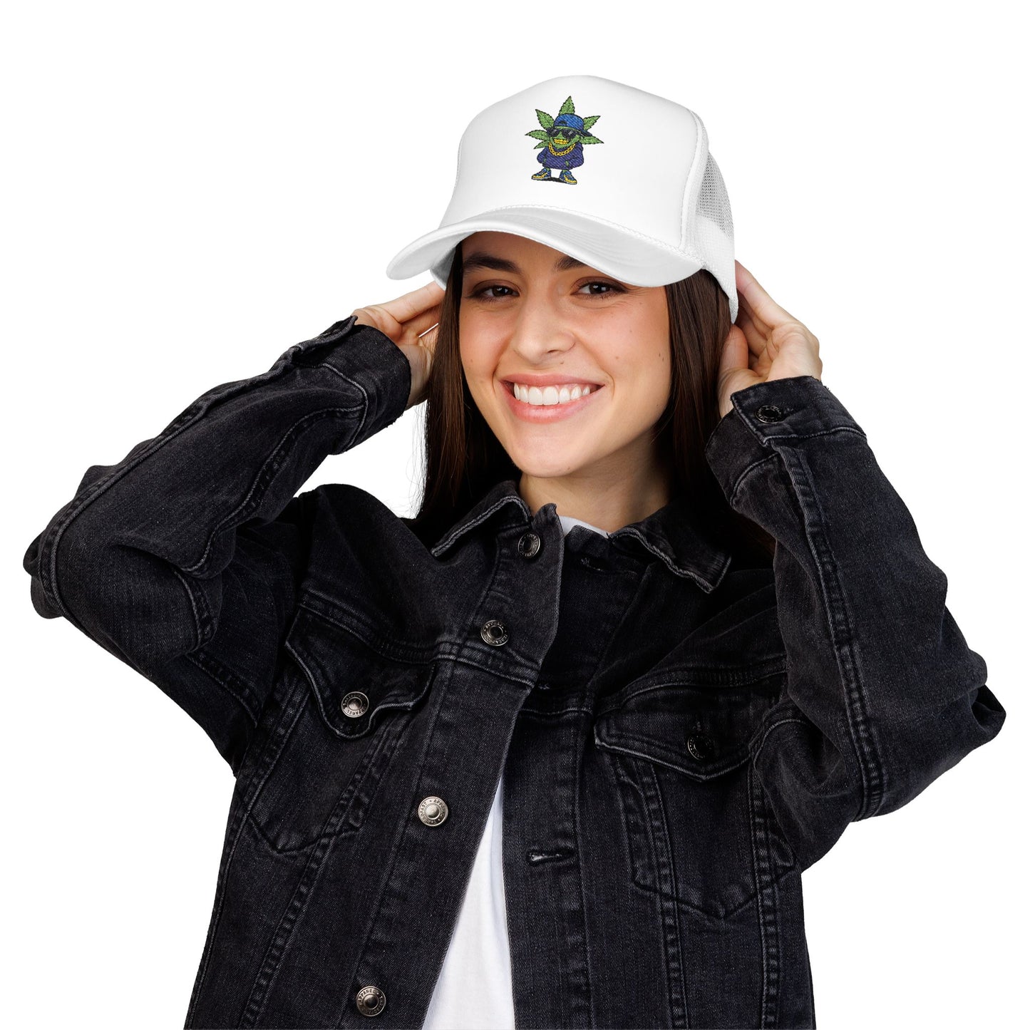 Cool Embroidered Foam Trucker Hat for Trendsetters, Everyday Style, Gift for Him, Outdoor Activities, Unique Streetwear