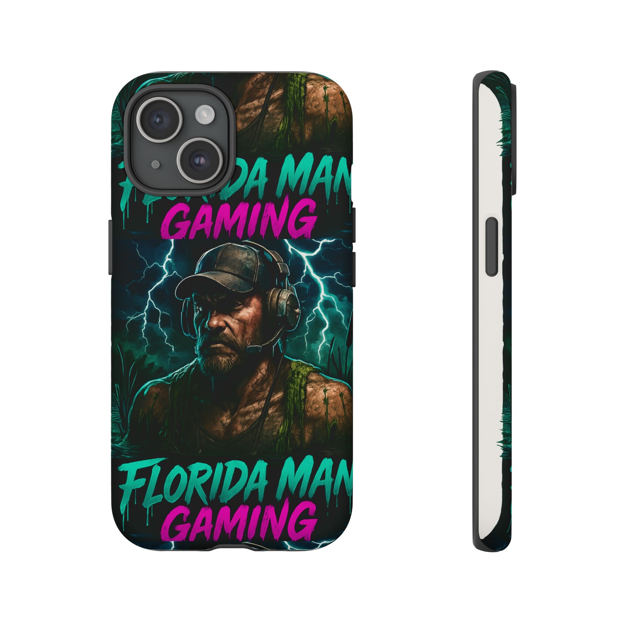 Phone Case - Florida Man Gaming Mascot Rising from the Swamp Tough Case
