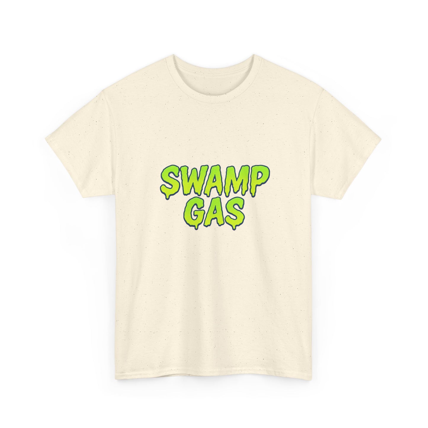 Swamp Gas Unisex Heavy Cotton Tee - Fun Graphic T-Shirt for Festivals, Parties, Gifts, Casual Wear, Retro Style