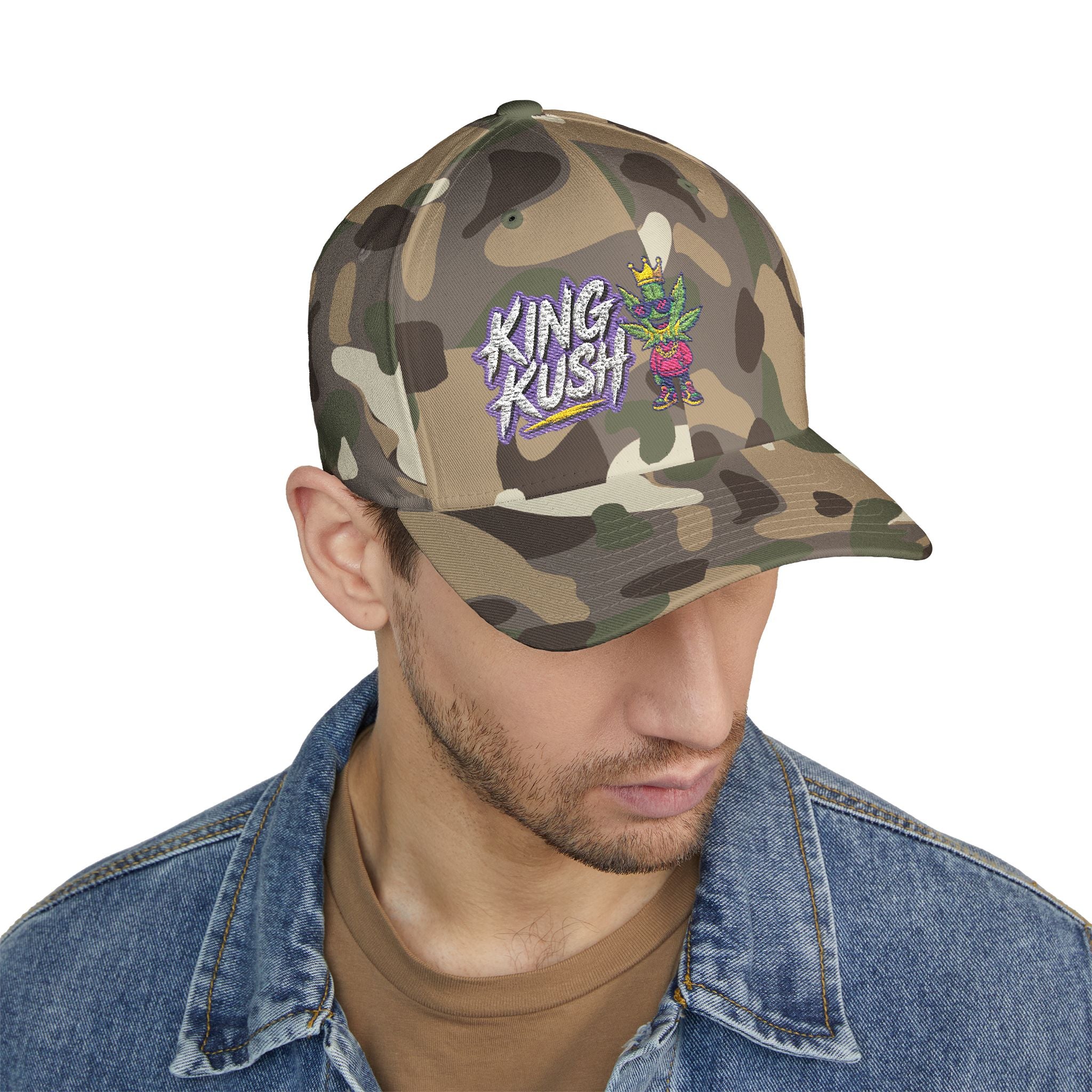 King Rush Embroidered Cap, Fun Gift for Gamers, Casual Streetwear, Fashion Accessories, Birthday Present, Outdoor Activities