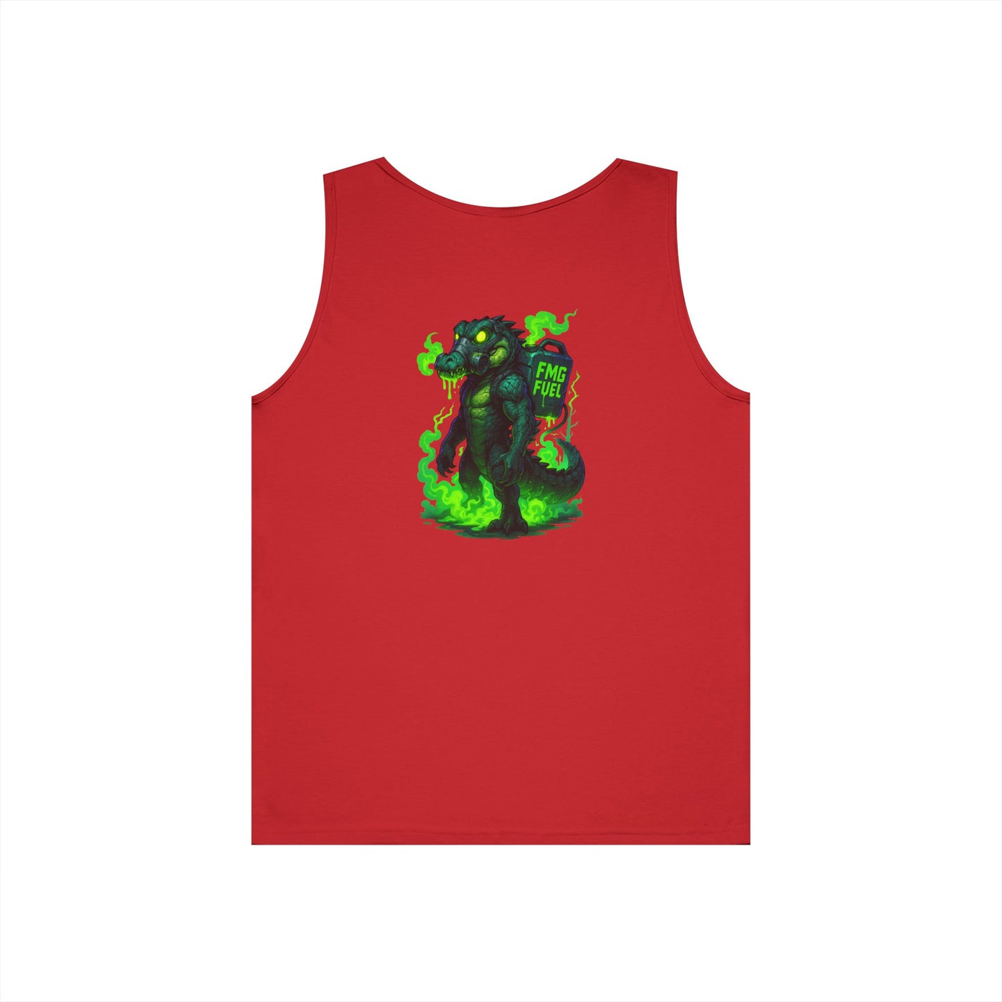 Swamp Gas Unisex Heavy Cotton Tank Top, Funny Summer Shirt, Graphic Muscle Tee, Casual Wear, Gift for Monster Lovers
