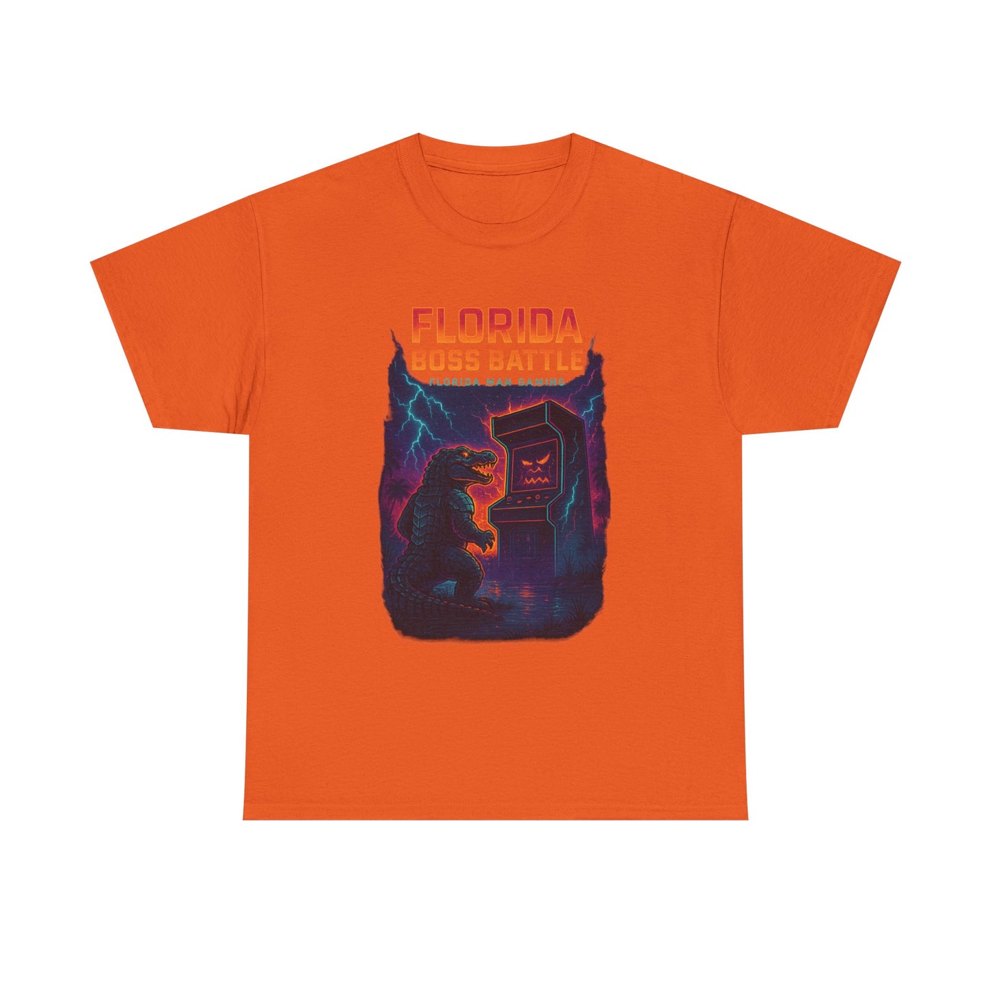 Florida Boss Battle Tee - Unisex Gaming Shirt, Retro Video Game T-Shirt, Gift for Gamers, Cool Casual Wear, Unique Graphic Tee