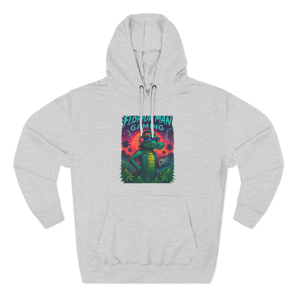Gamer Fleece Hoodie - Cozy Dragon Design, Perfect for Gaming Sessions, Gifts for Gamers, Casual Wear, Fun Streetwear