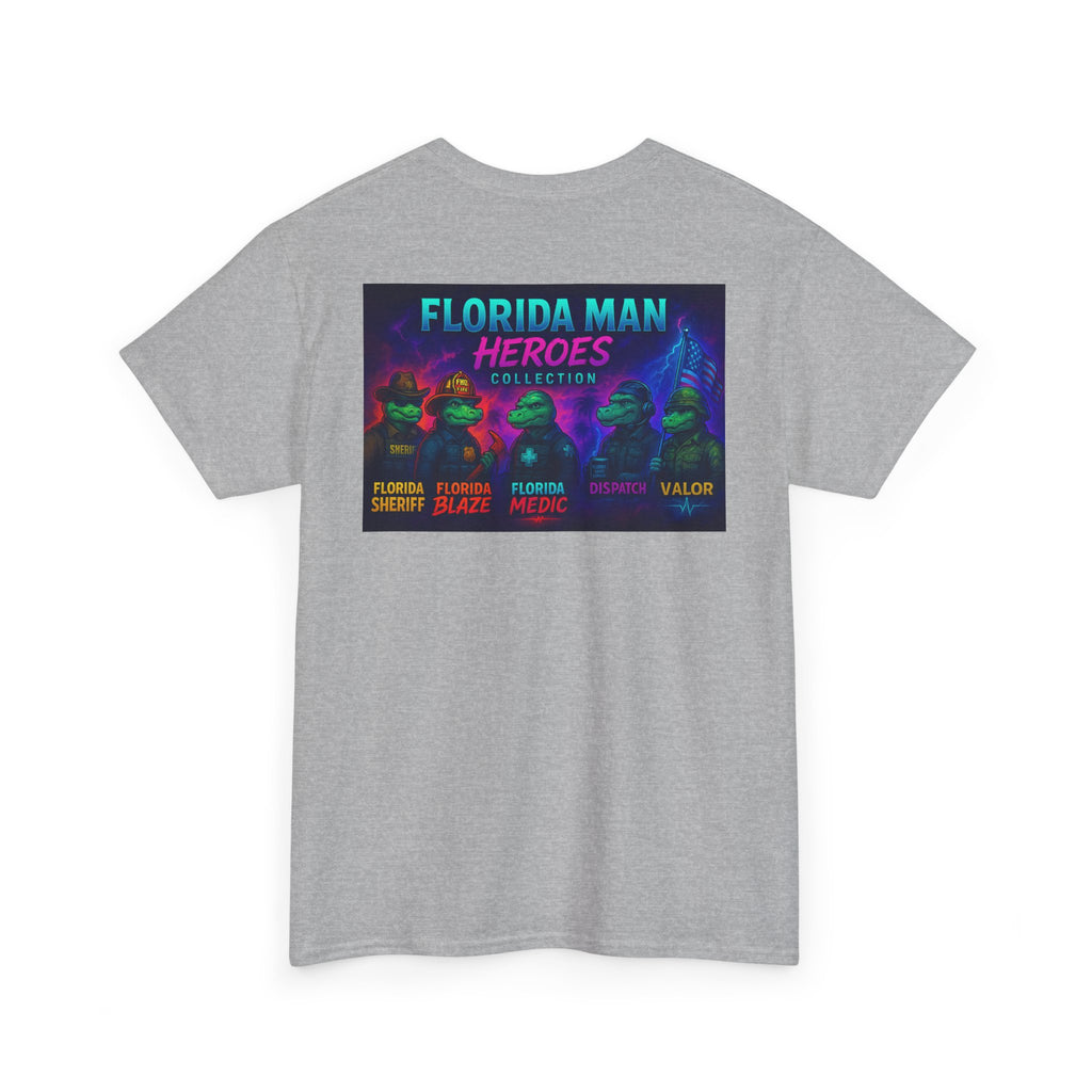 Florida Man Heroes Unisex Tee | Fun Graphic Shirt, Unique Gift, Florida Pride, Casual Style, Funny Tee