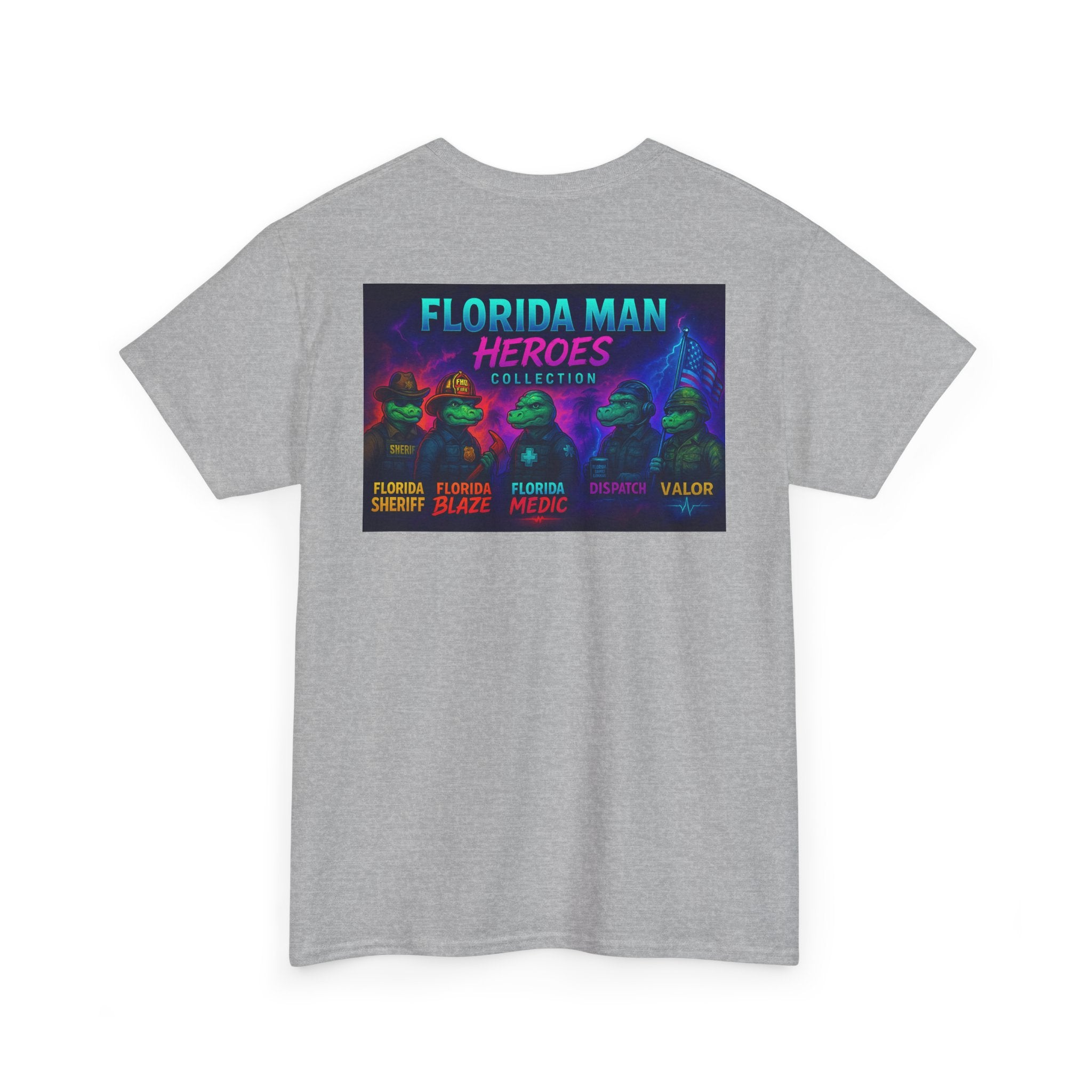 Florida Man Heroes Unisex Tee | Fun Graphic Shirt, Unique Gift, Florida Pride, Casual Style, Funny Tee