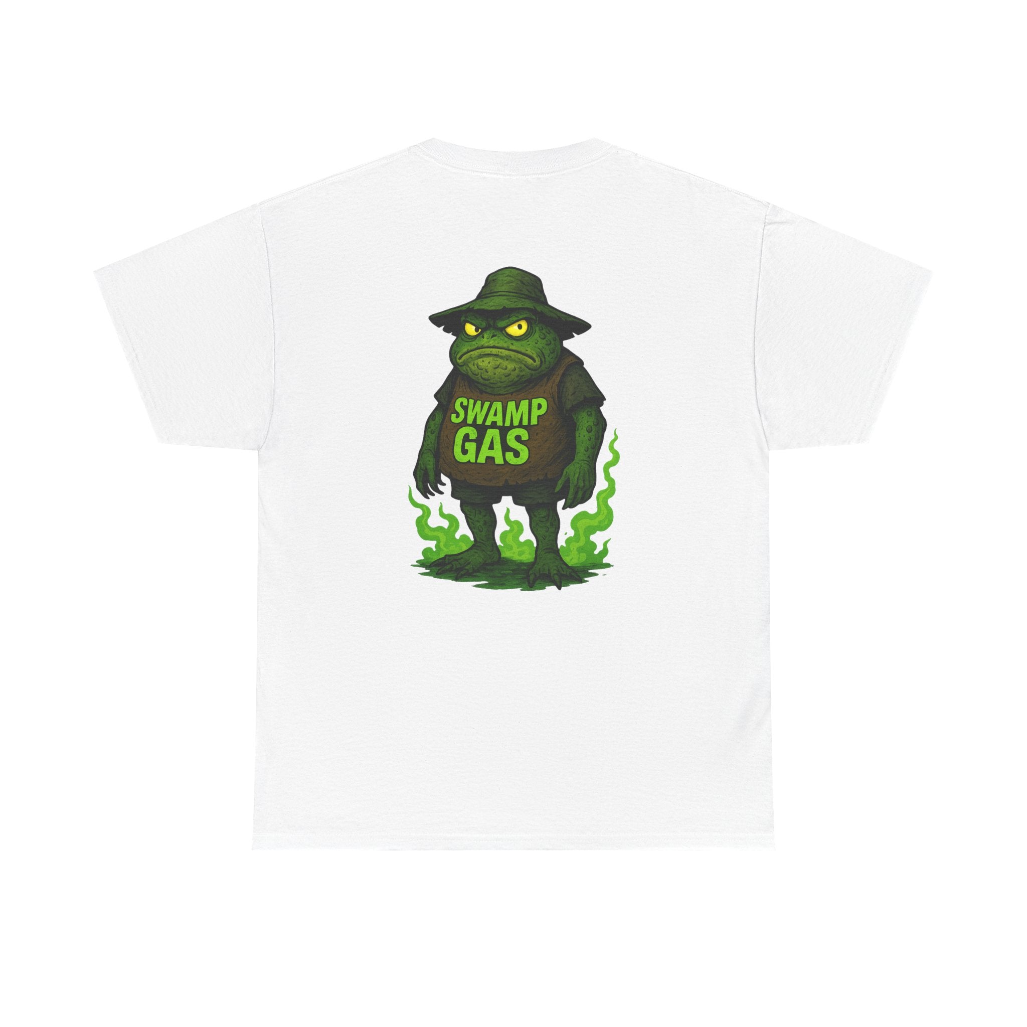 Swamp Gas Unisex Heavy Cotton Tee - Fun Graphic T-Shirt for Festivals, Parties, Gifts, Casual Wear, Retro Style