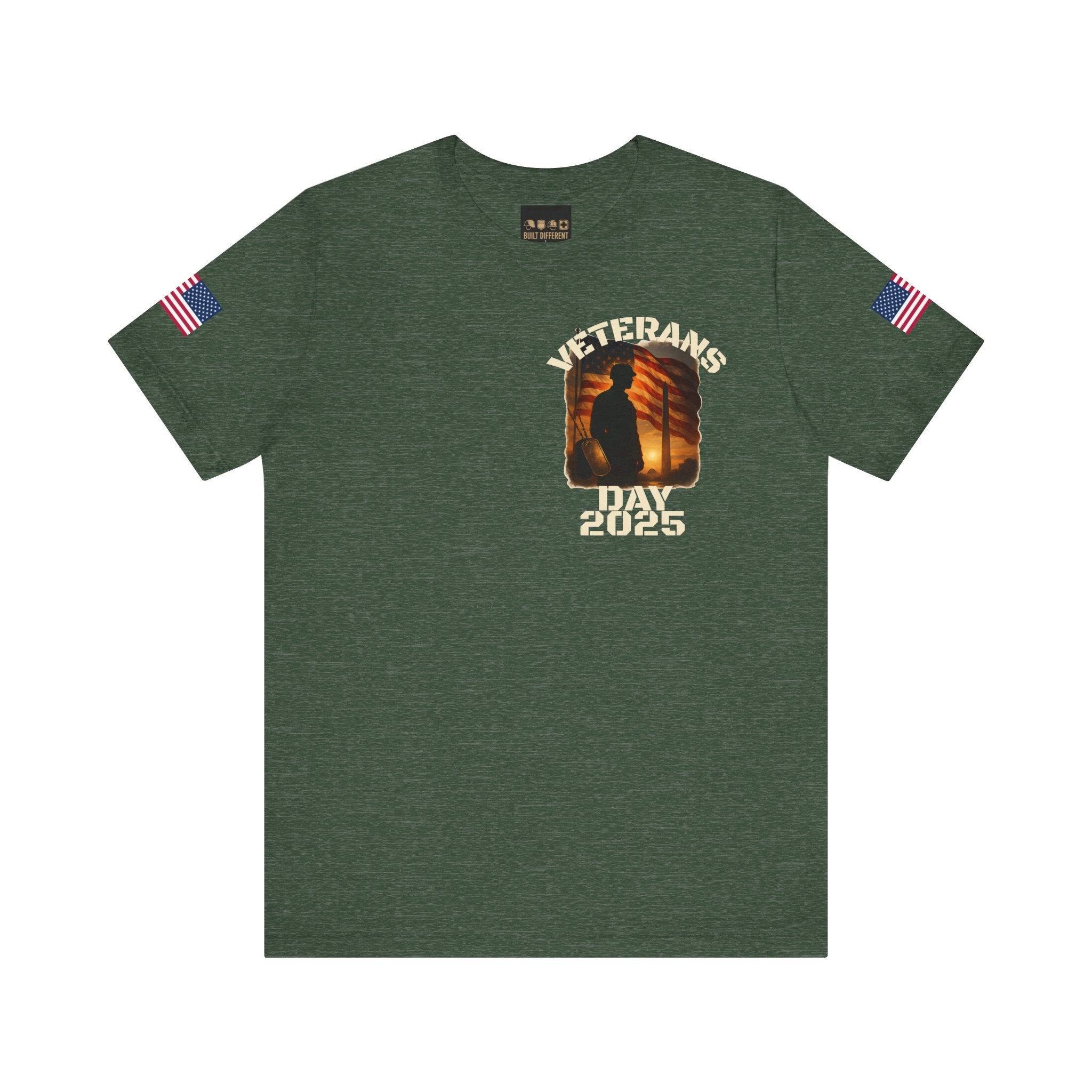 Veterans Day 2025 Tee — American Flag Soldier Tribute T-Shirt